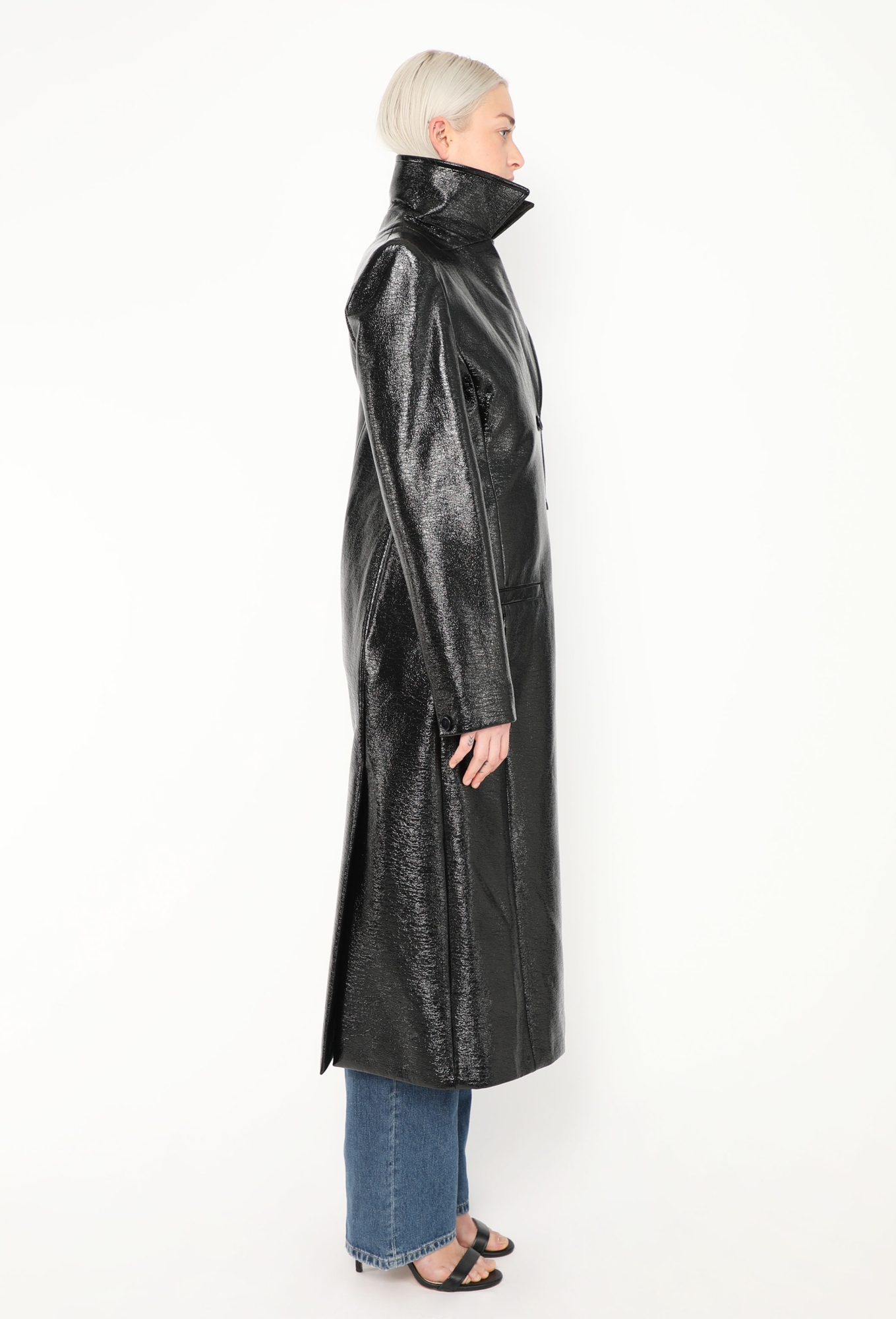 2024 Vinyl Buckle Trench Coat - Courrèges | Authentic & Vintage