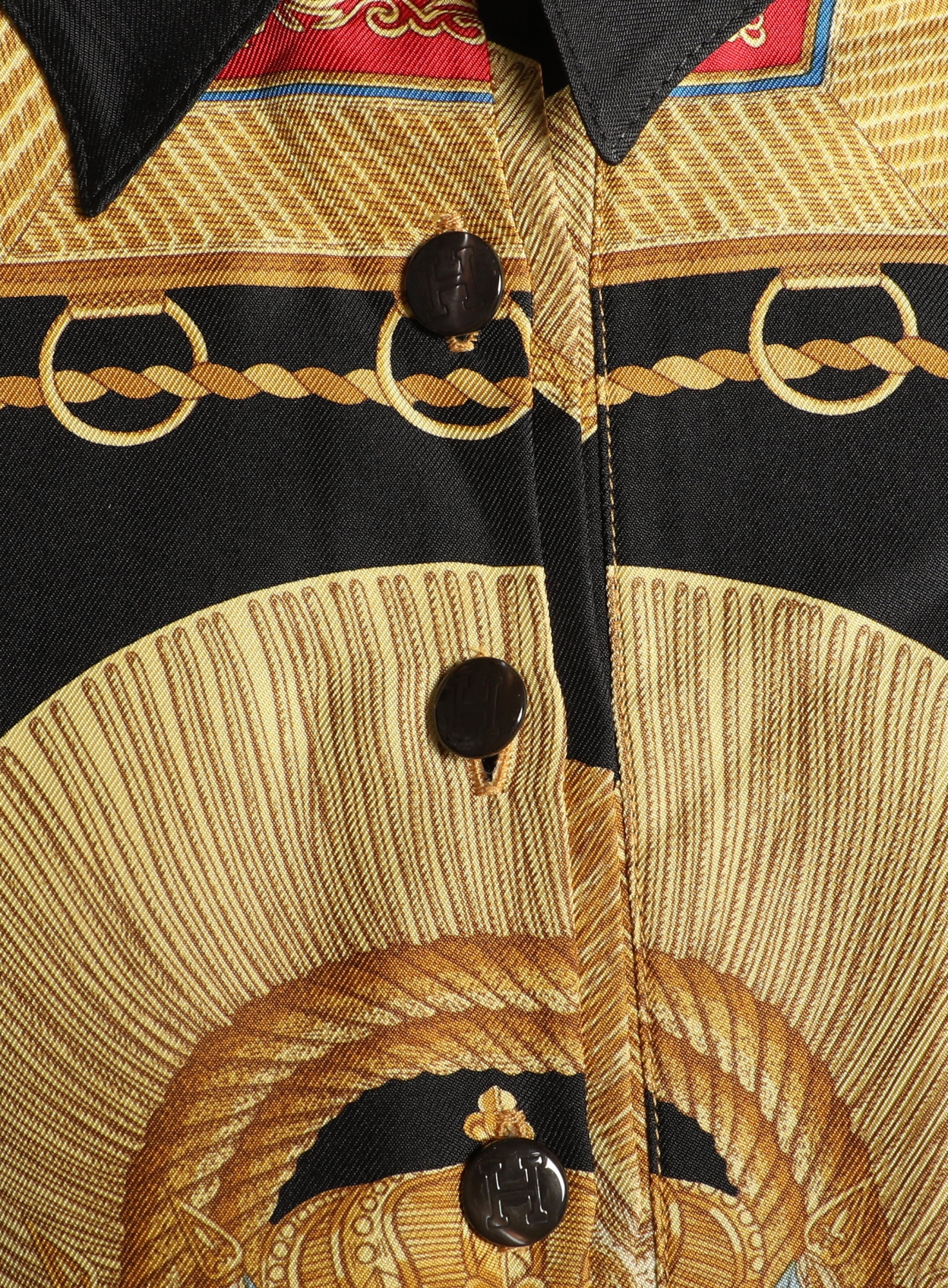 Poste et Cavalerie' Silk Carré Top| Authentic & Vintage | ReSee