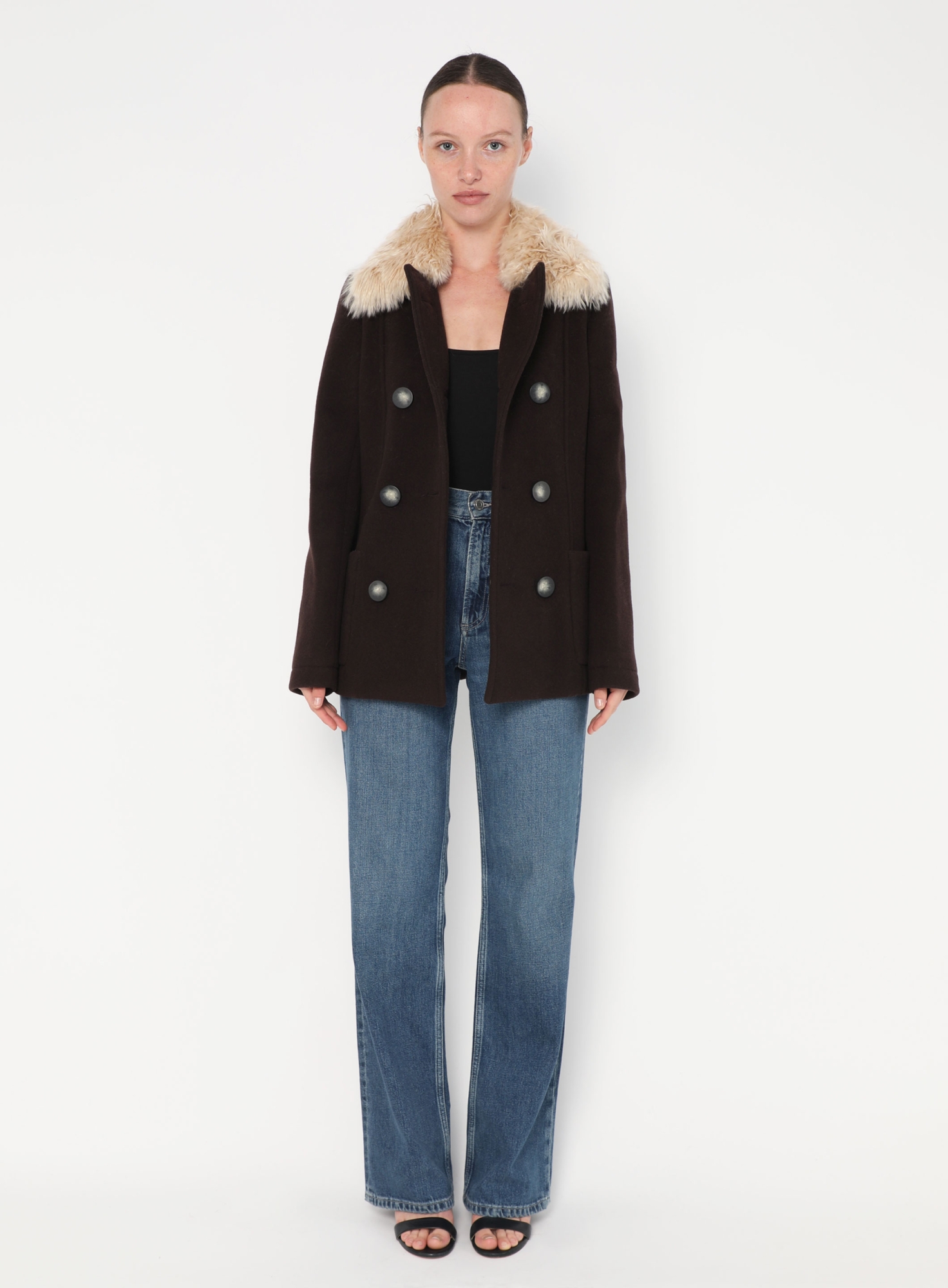 Pre-Fall 2011 Shearling Trim Peacoat | Authentic & Vintage | ReSee