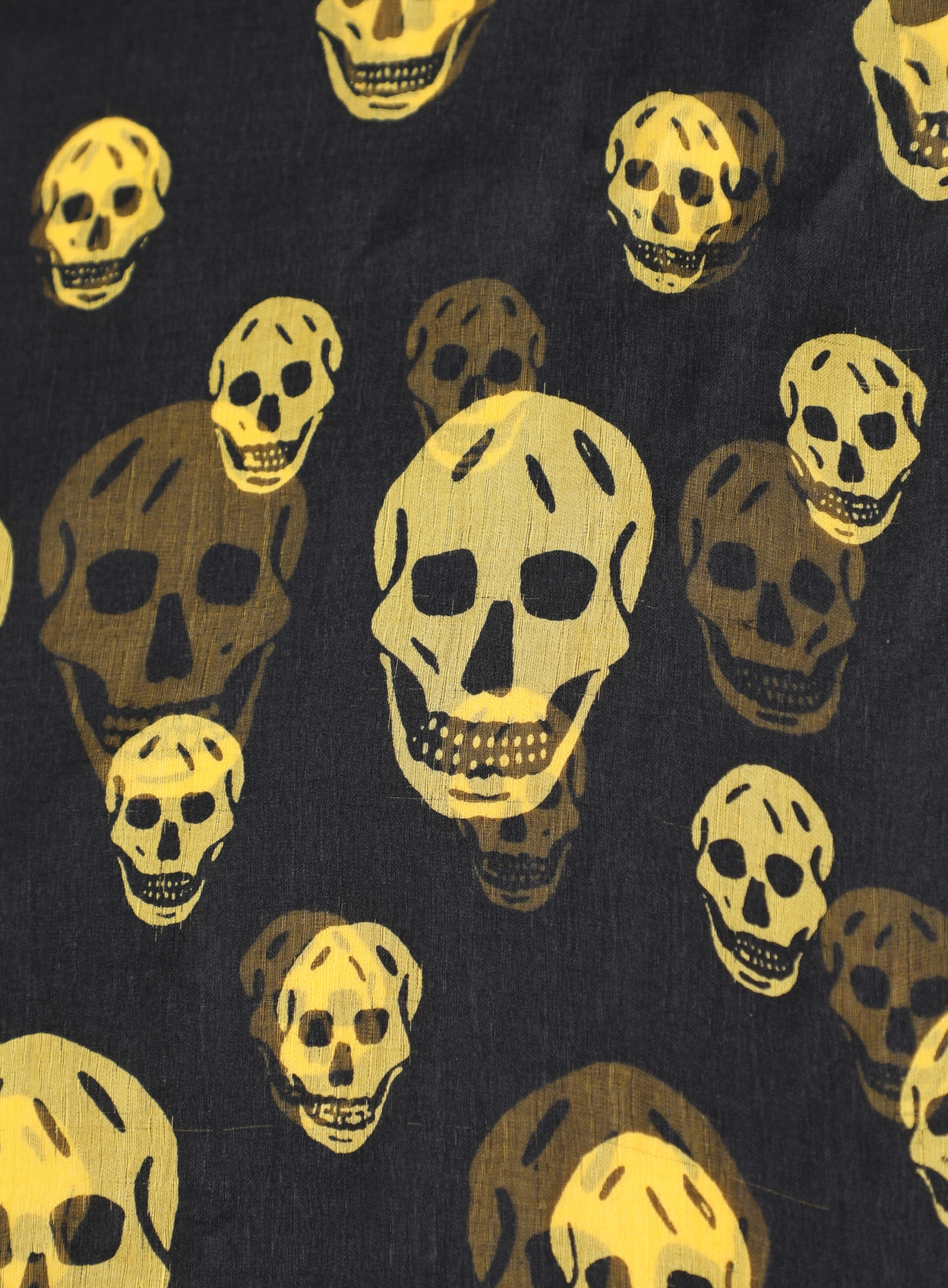 Early 2000s Chiffon Skull Scarf | Authentic & Vintage | ReSee