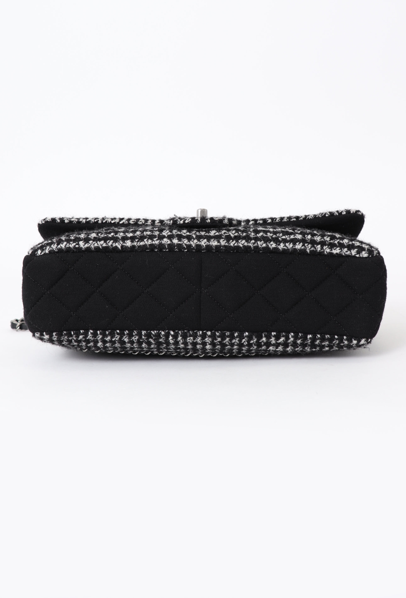 Houndstooth Tweed & Jersey Flap Bag - Chanel | Authentic & Vintage