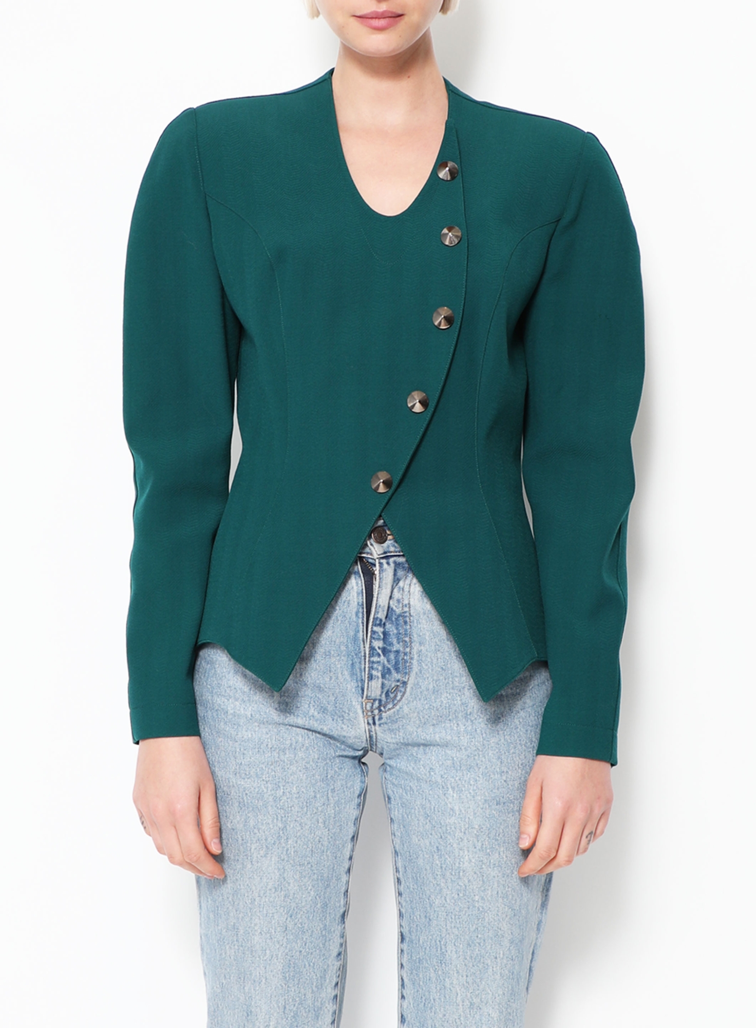 80s Cinched Asymmetrical Jacket | Authentic & Vintage | ReSee