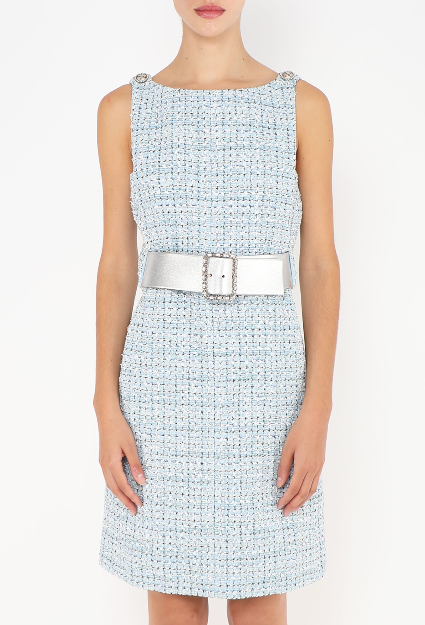 Resort 2019 'La Pausa' Tweed Belted Dress - Chanel | ReSee