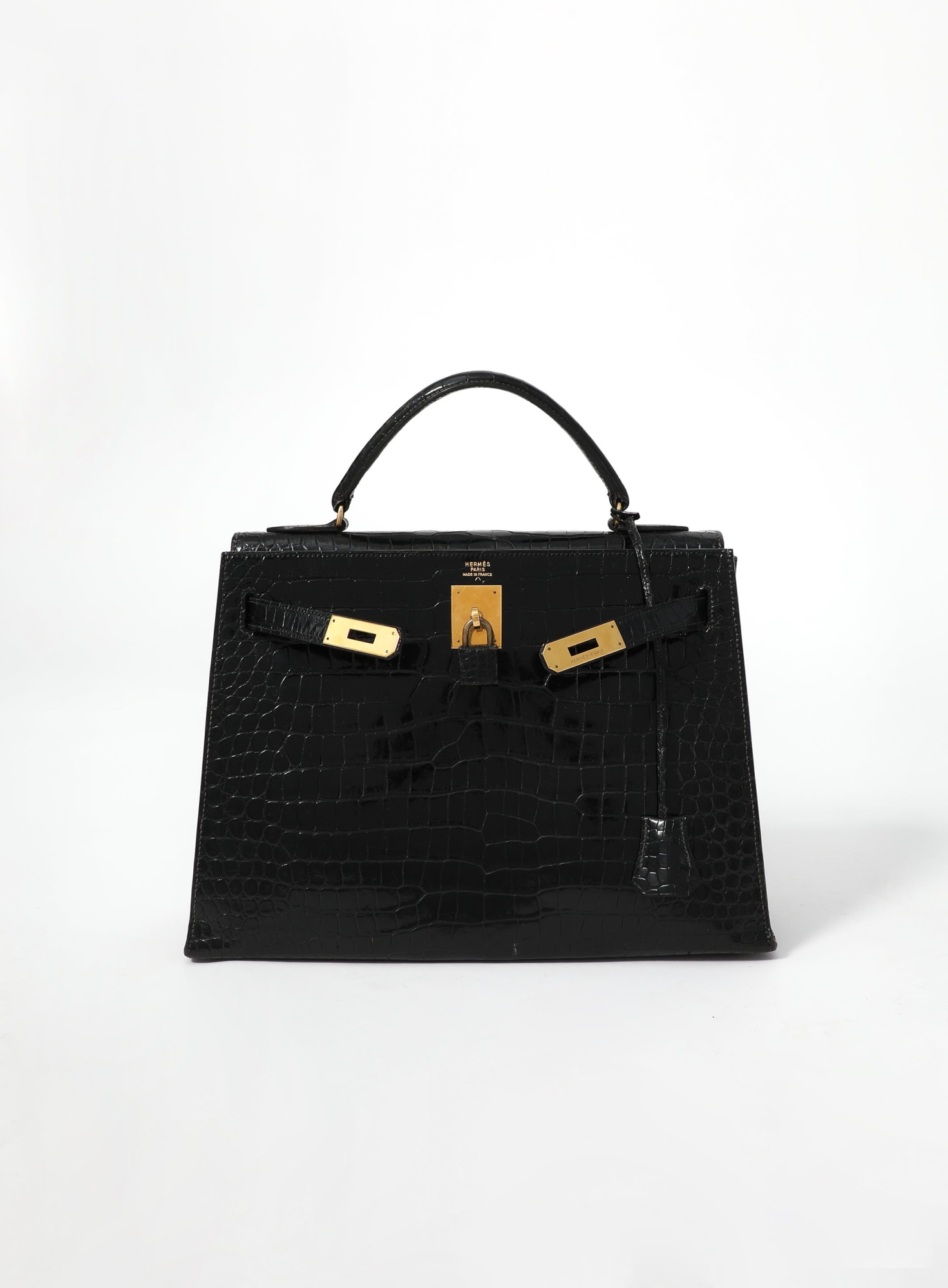 80s Black Porosus Kelly Sellier 32 | Authentique & Vintage | ReSee