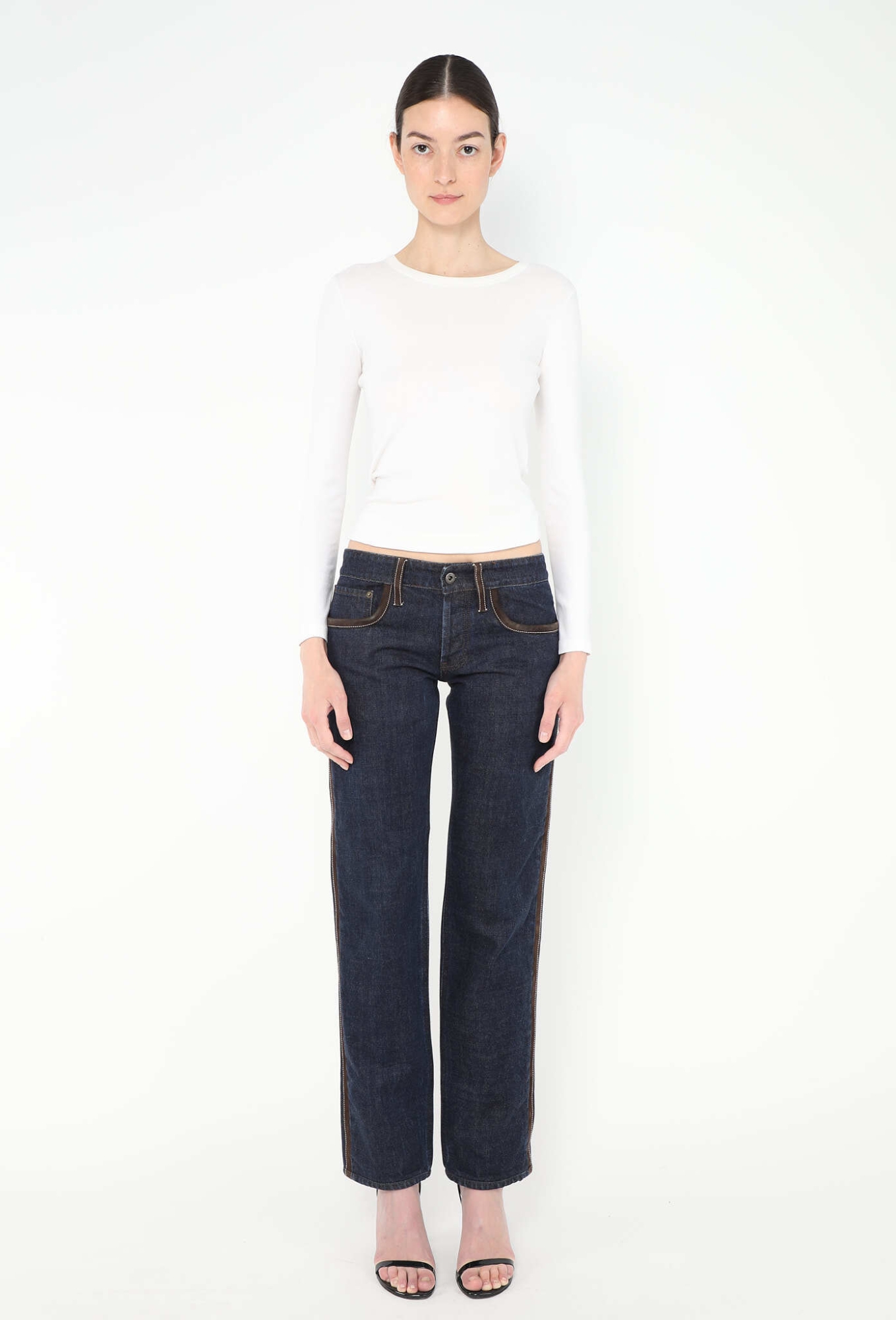 S/S 2024 Suede Trim Jeans - Miu Miu | ReSee