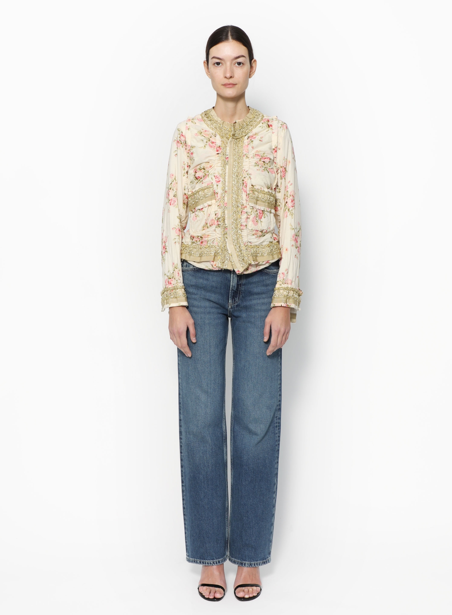 Ruched Metallic Lace Jacket | Authentic & Vintage | ReSee
