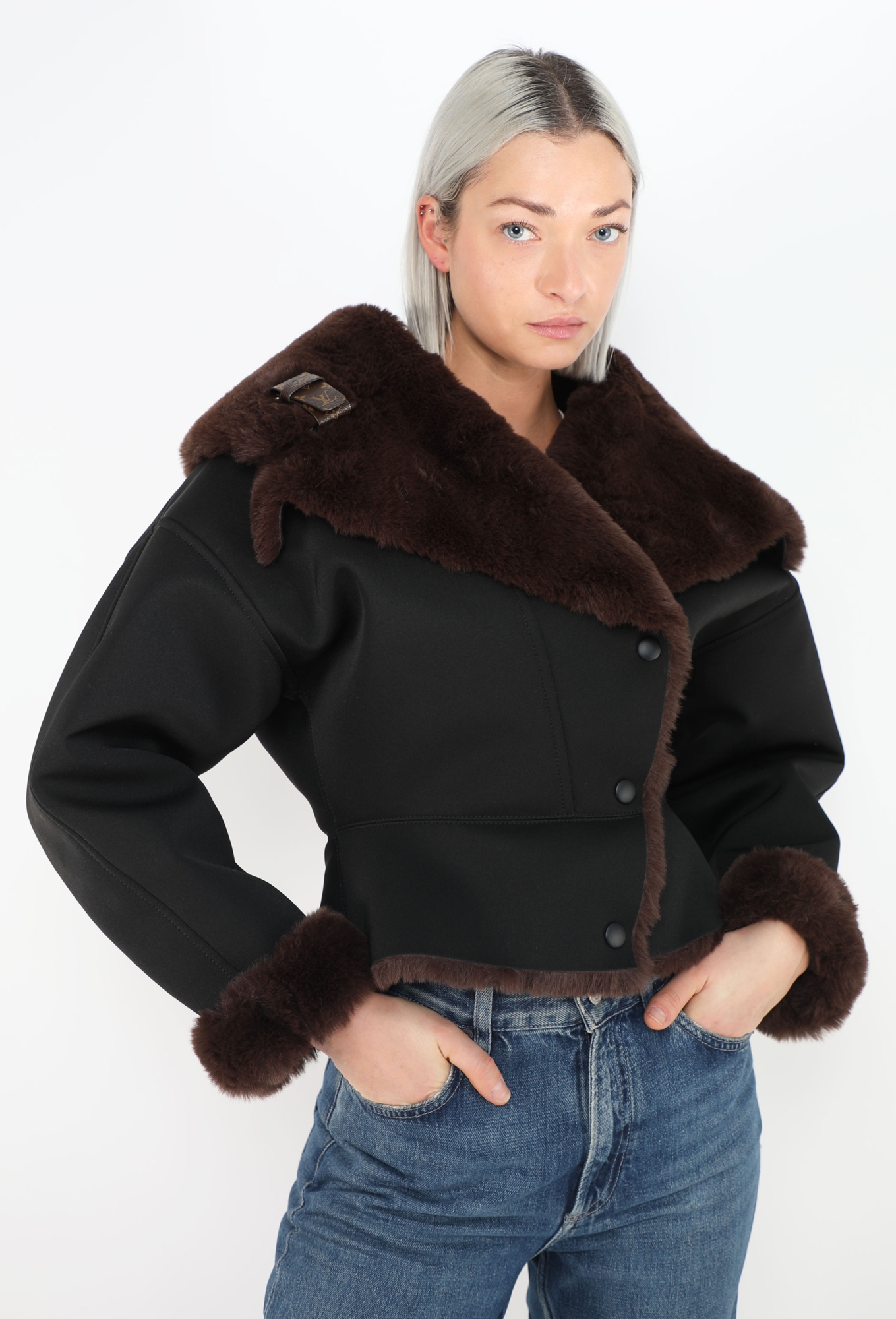 F/W 2019 Faux Shearling Aviator Jacket - Louis Vuitton | ReSee