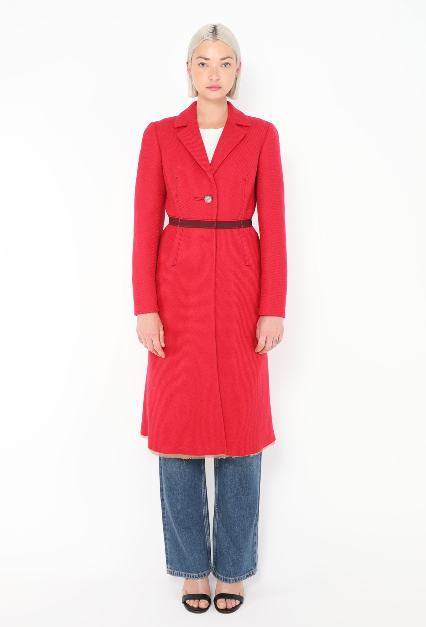 F/W 2000 Cinched Twill Coat - Prada | ReSee