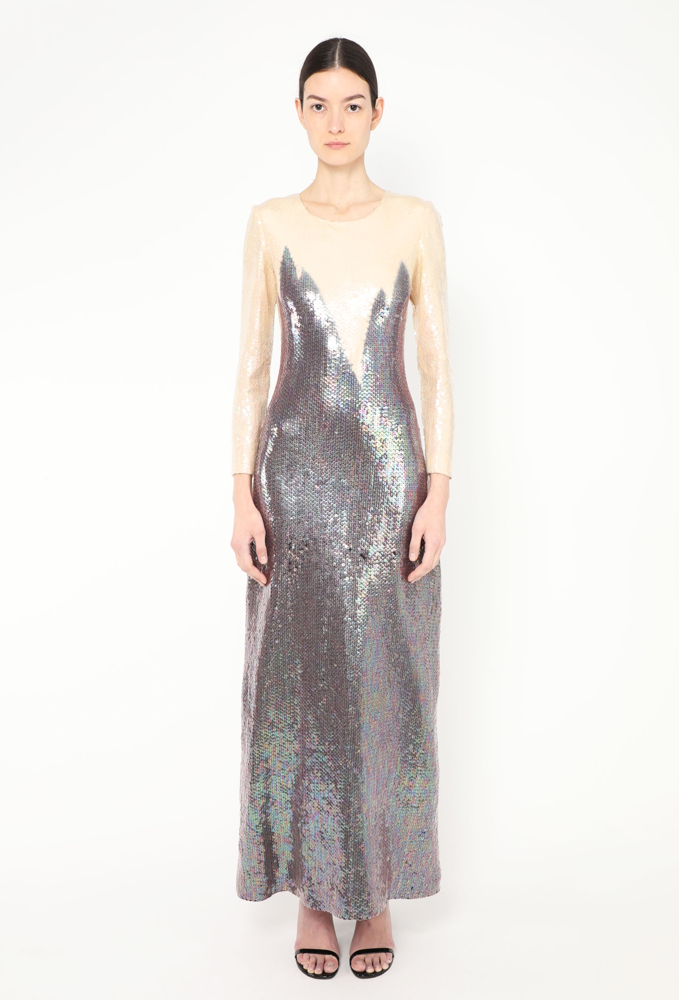 oil slick sequin dress Purple Disc Sequin Mini Dress