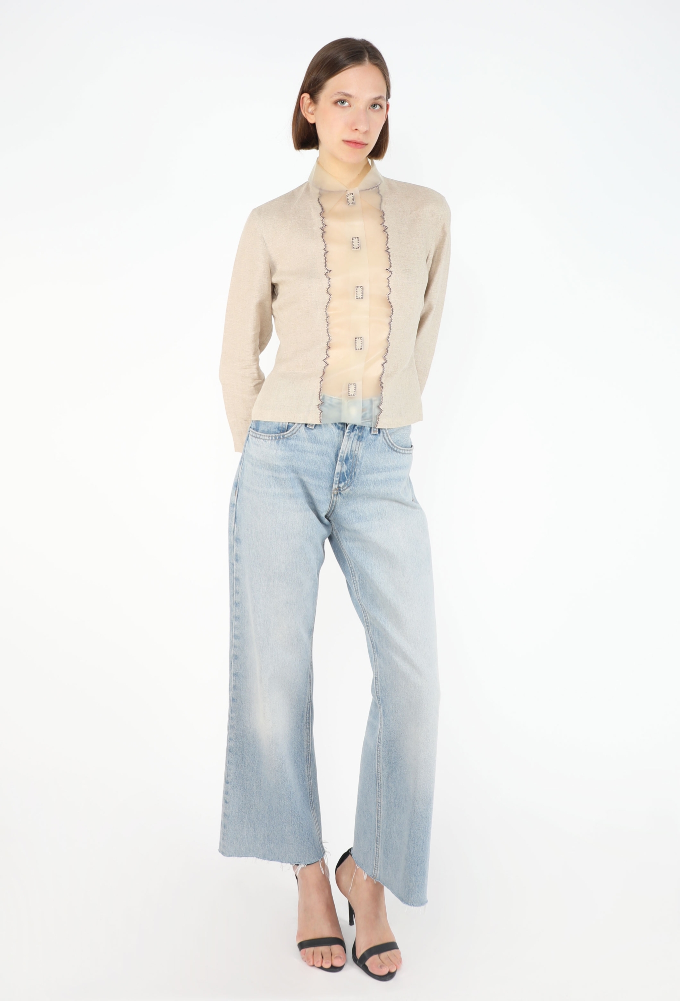 Latex Panel Linen Top, S/S 1998 - Prada | ReSee
