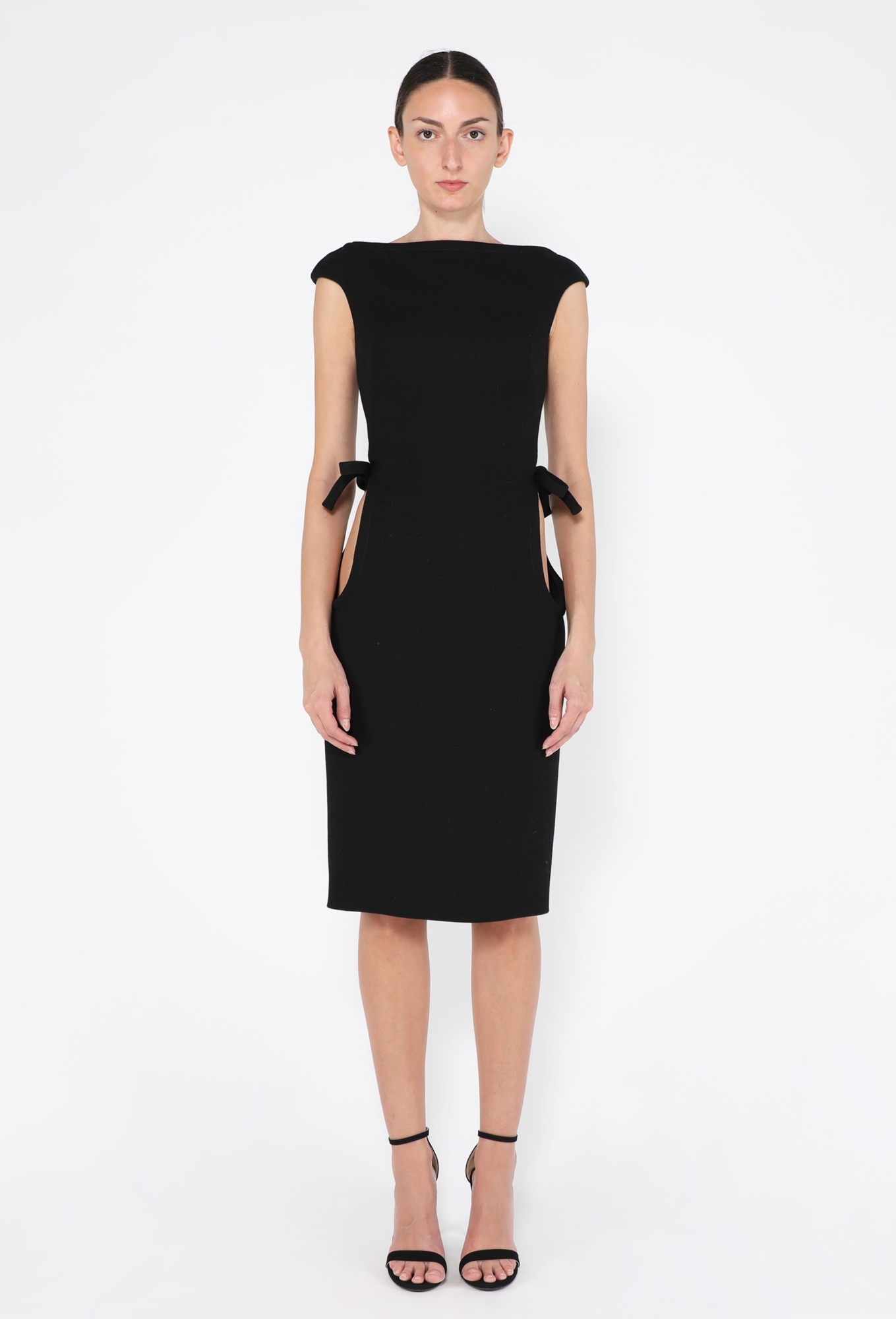 miu dress Miu Long Satin Dress, Woman, Cocoa Brown, Size 42 Fits true to US sizing Miu Miu Logo Sleeveless Midi