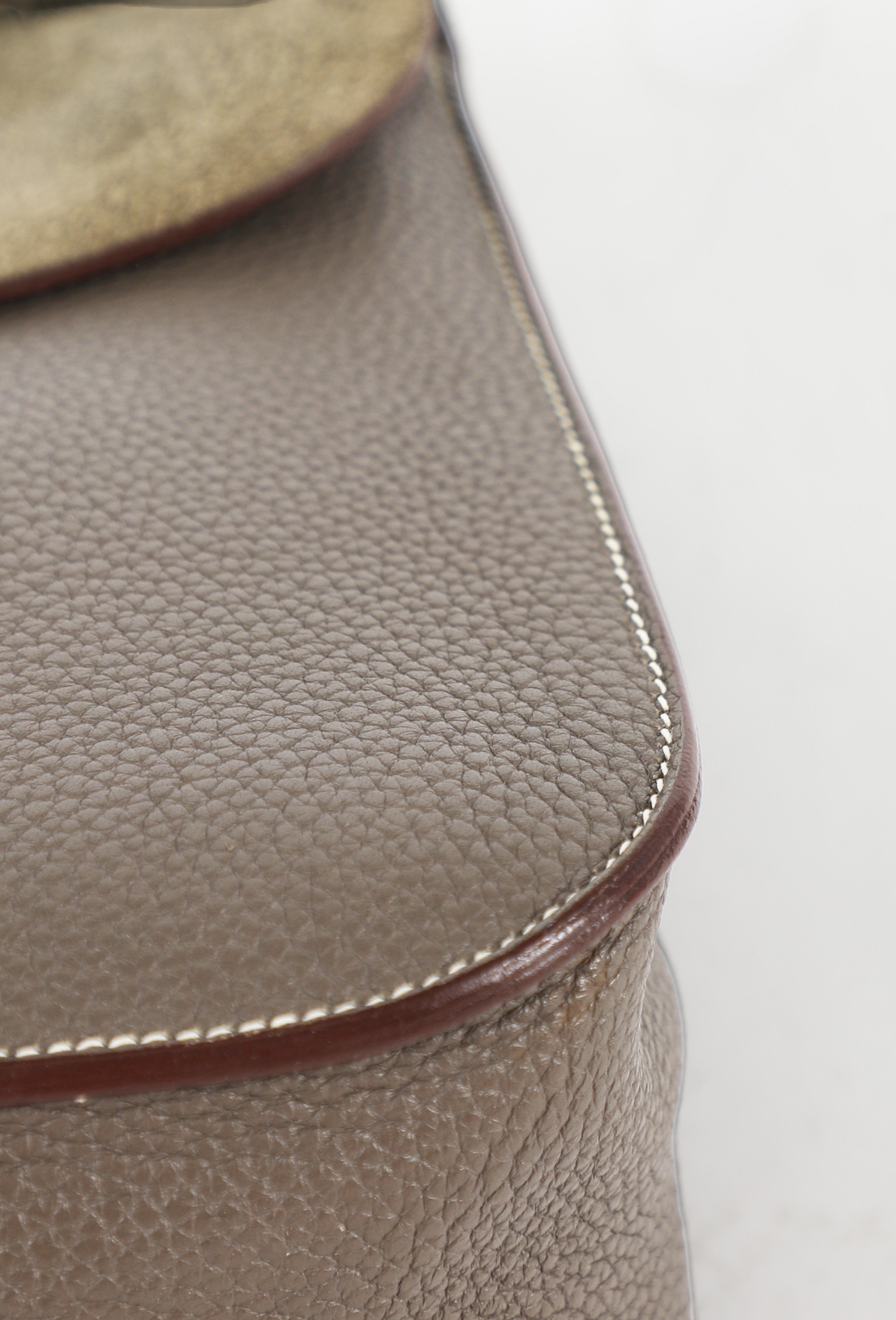 Gris Étain Taurillon Clémence Halzan 31 - Hermès | ReSee