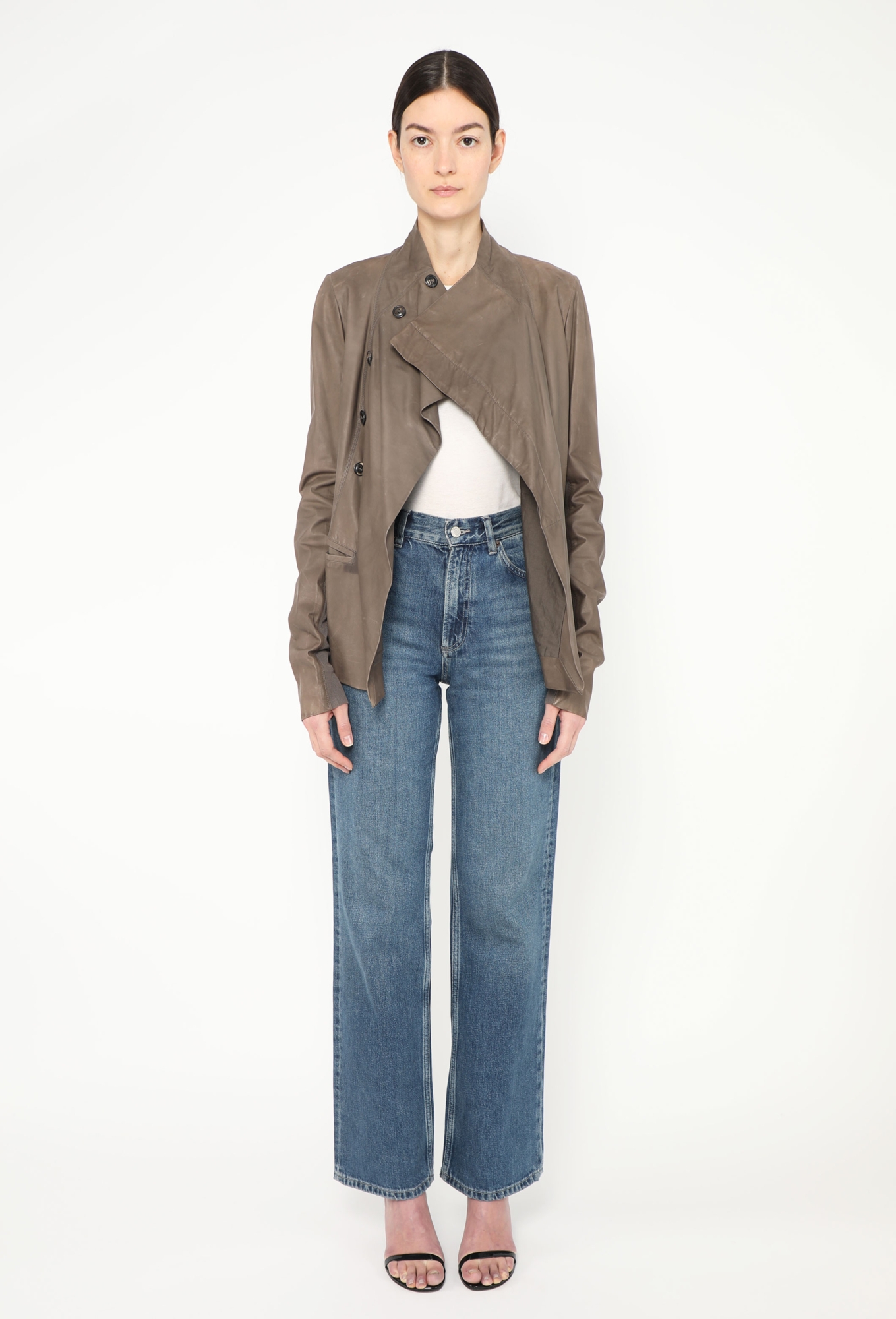 Asymmetrical Calfskin Jacket | Authentic & Vintage | ReSee