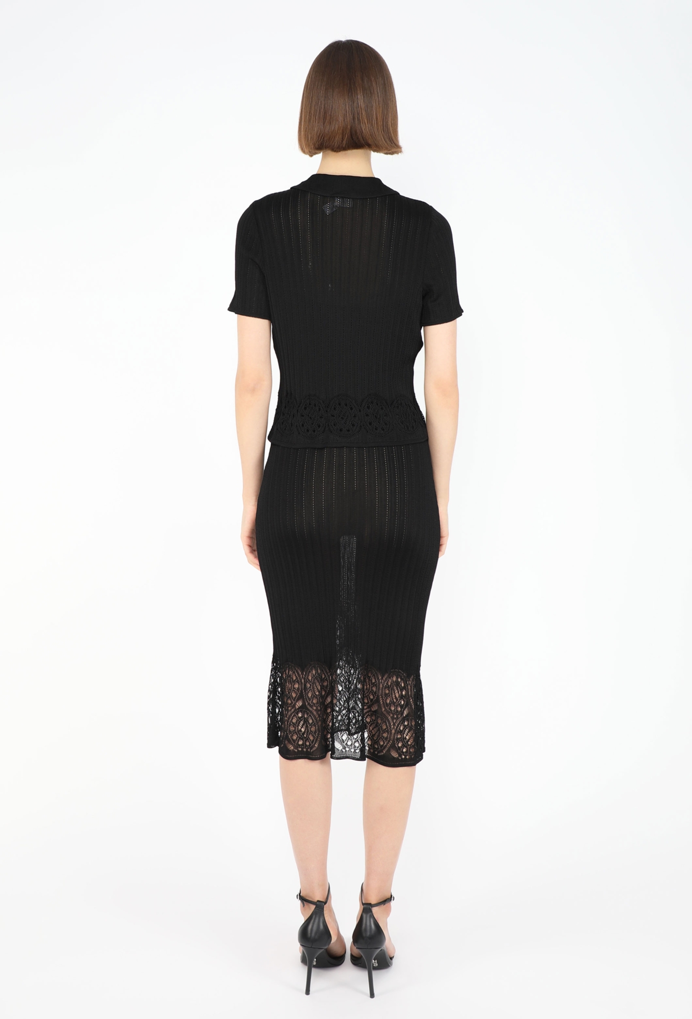 Lace Ribbed Slip Dress & Cardigan, 1999 - John Galliano | ReSee