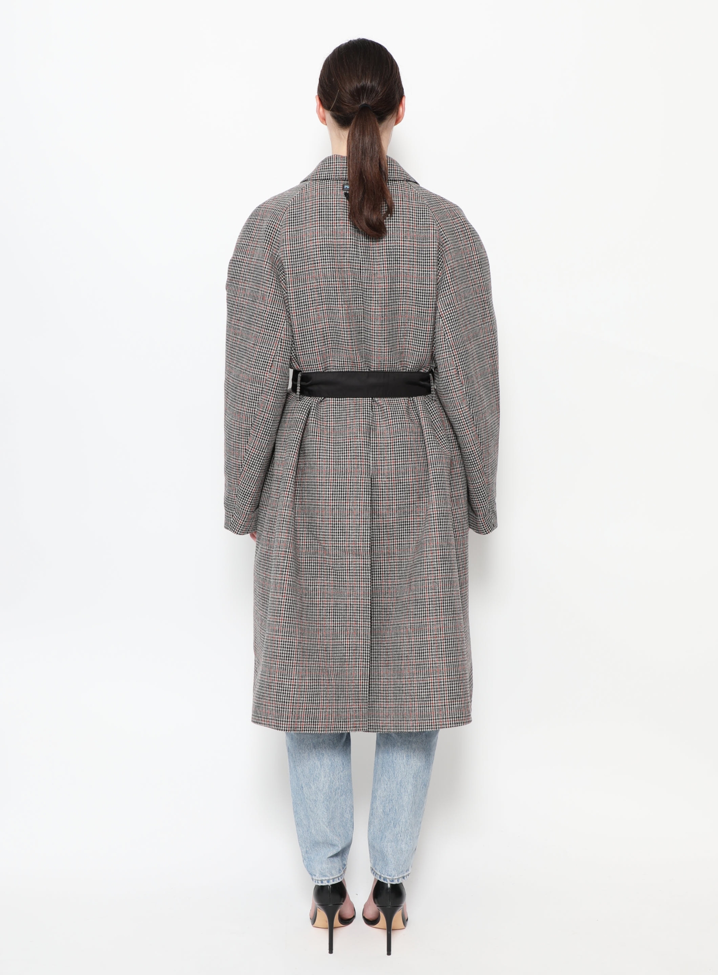 F/W 2018 Belted Houndstooth Coat | Authentic & Vintage | ReSee