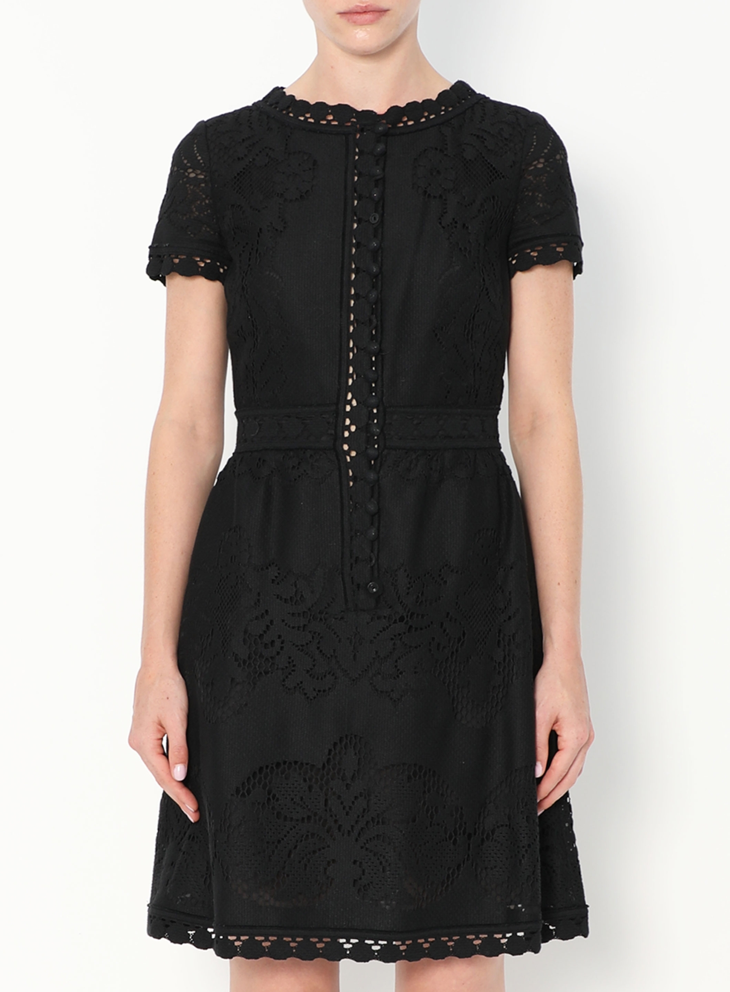 half sleeve lace maxi dress Round Neck Half Sleeves A line Tulle Lace Appliques Long Bridesmaid Dr –  BIZTUNNEL main image 0