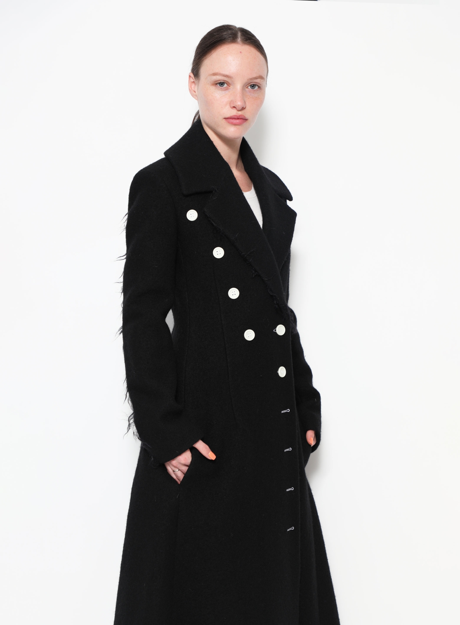 CAMPAIGN F/W 2014 Contrast Wool Coat | Authentic & Vintage | ReSee