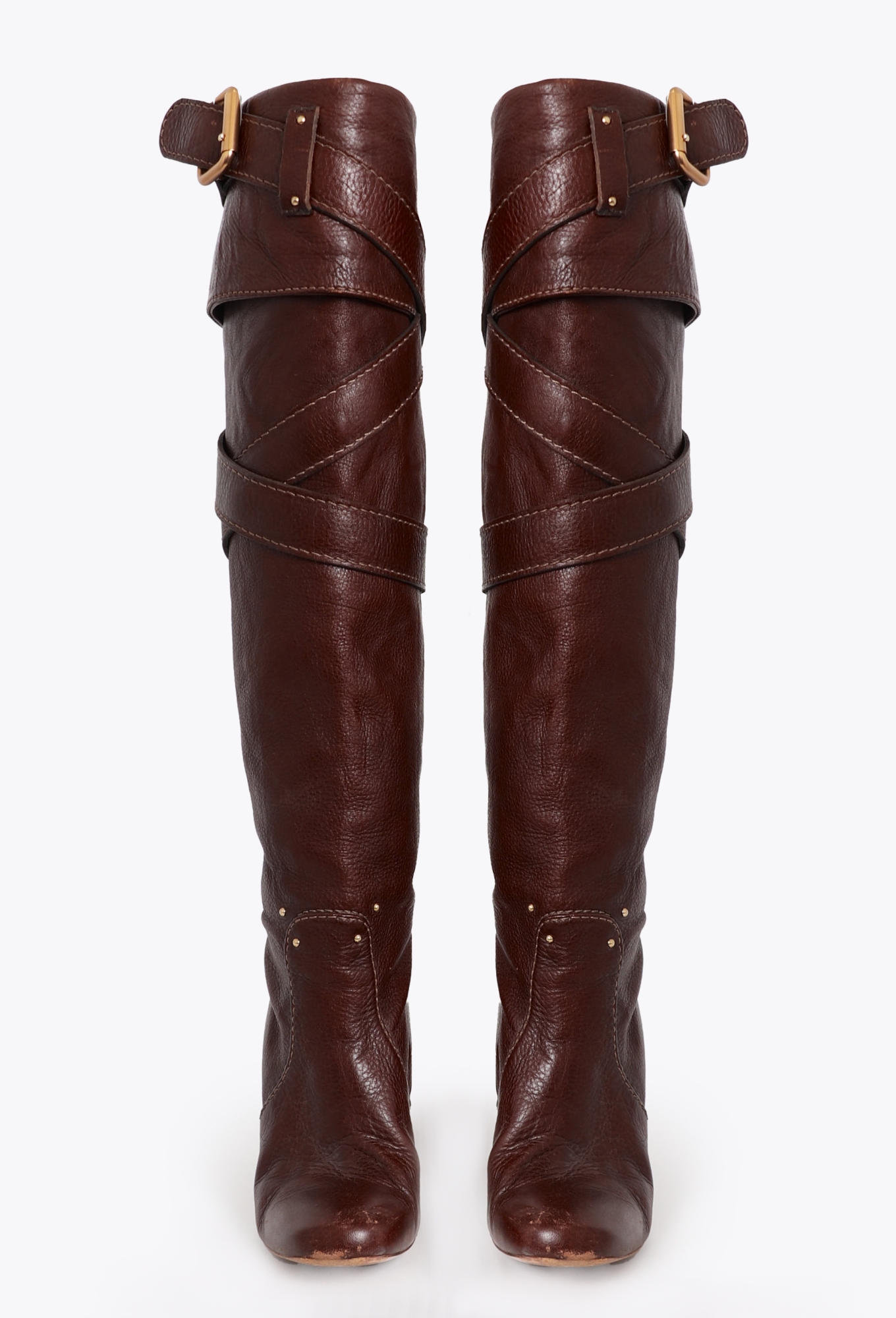 2005 Paddington Leather Knee Boots - Chloé | ReSee