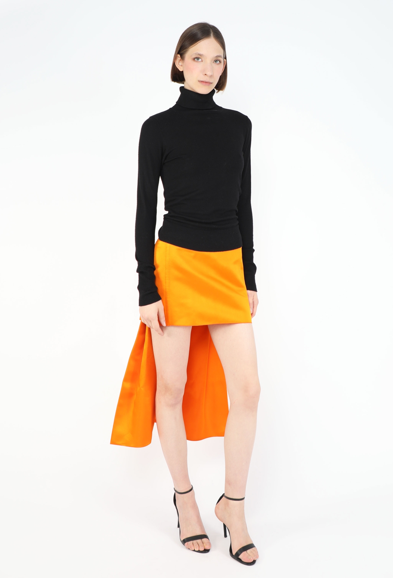 S/S 2022 Silk Pleated Asymmetrical Skirt - Prada | ReSee