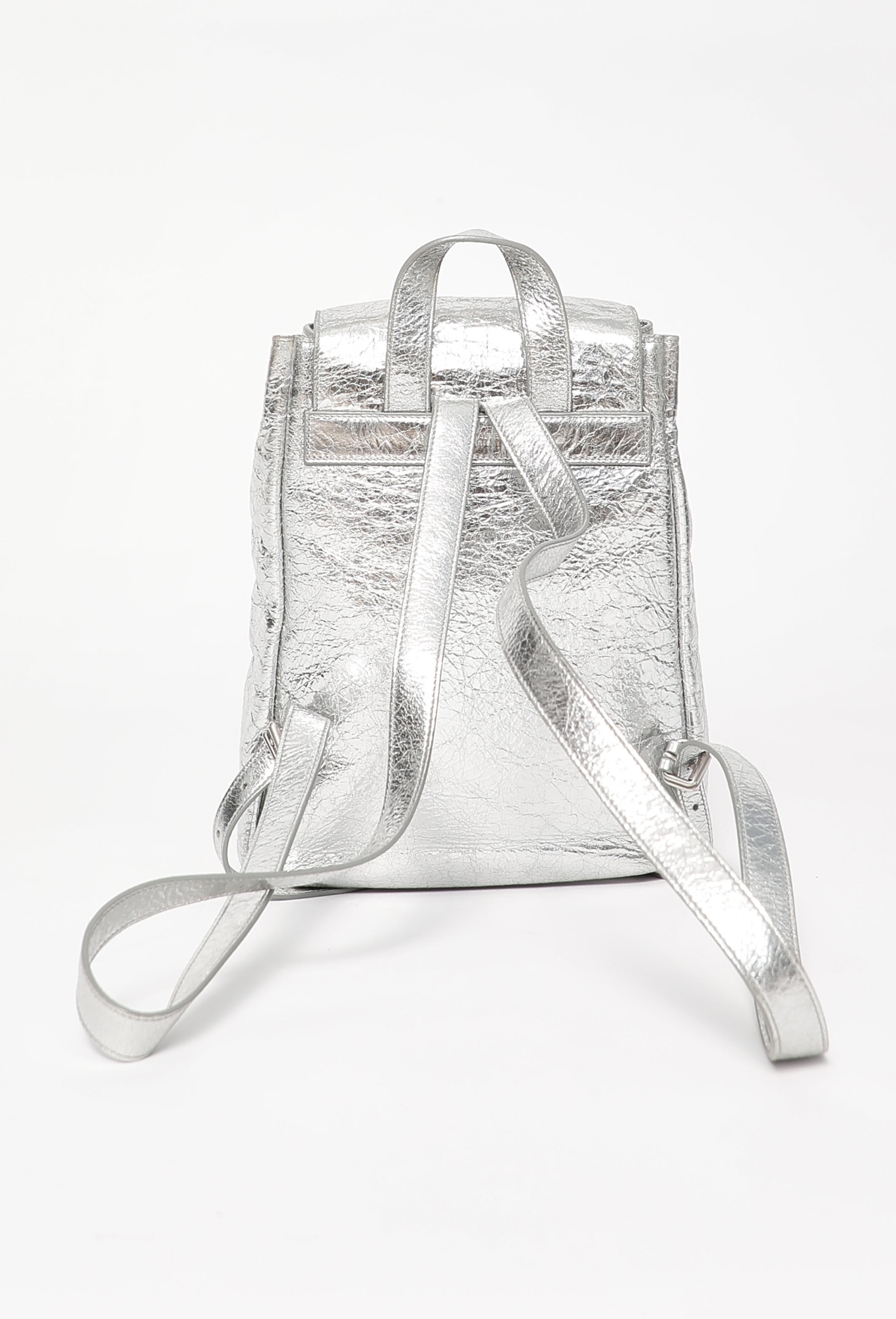 Metallic Silver Venice Backpack | Authentic & Vintage | ReSee display picture 3