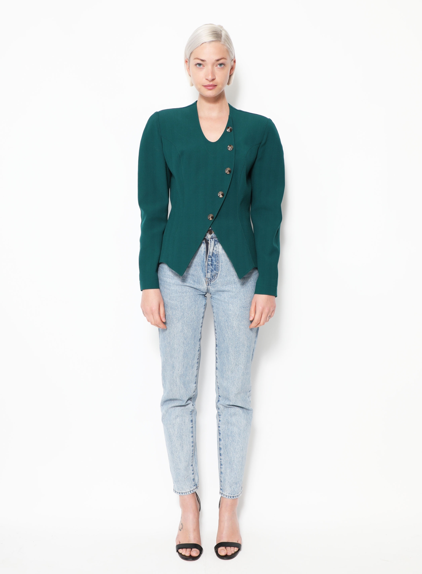80s Cinched Asymmetrical Jacket | Authentic & Vintage | ReSee
