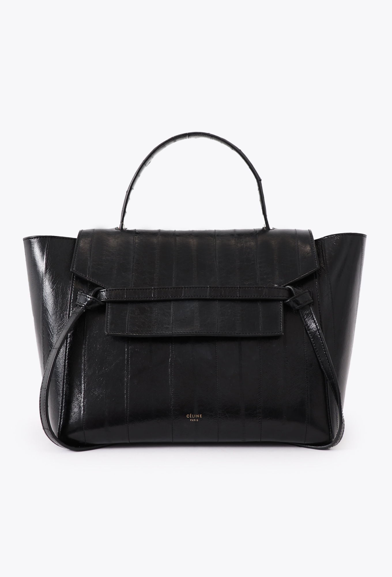 celine belt bag rain Black Eel Belt Bag