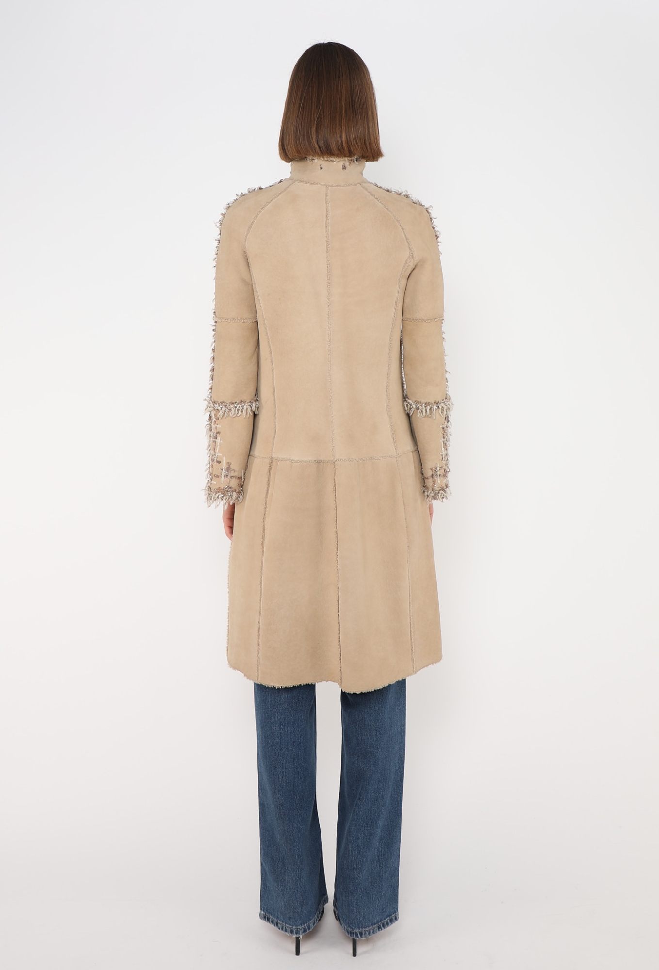 COLLECTOR F/W 2005 Embellished Shearling Coat - Chanel | ReSee
