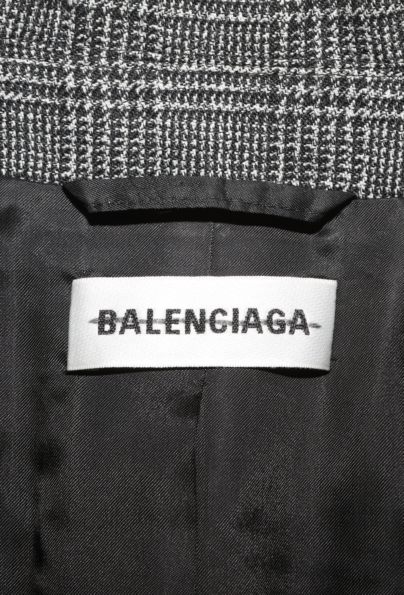 F/W 2018 Checkered Hourglass Blazer - Balenciaga | ReSee