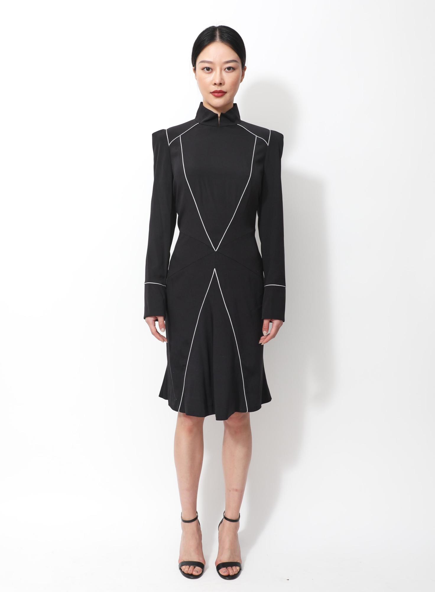 1979 Couture Trimmed Midi Dress | Authentic & Vintage | ReSee
