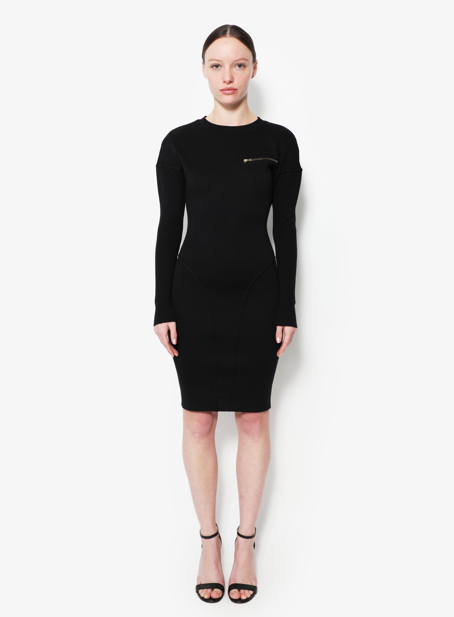 chinese dress ladies SPANX AirEssentials Black Half Zip Dress main image 0