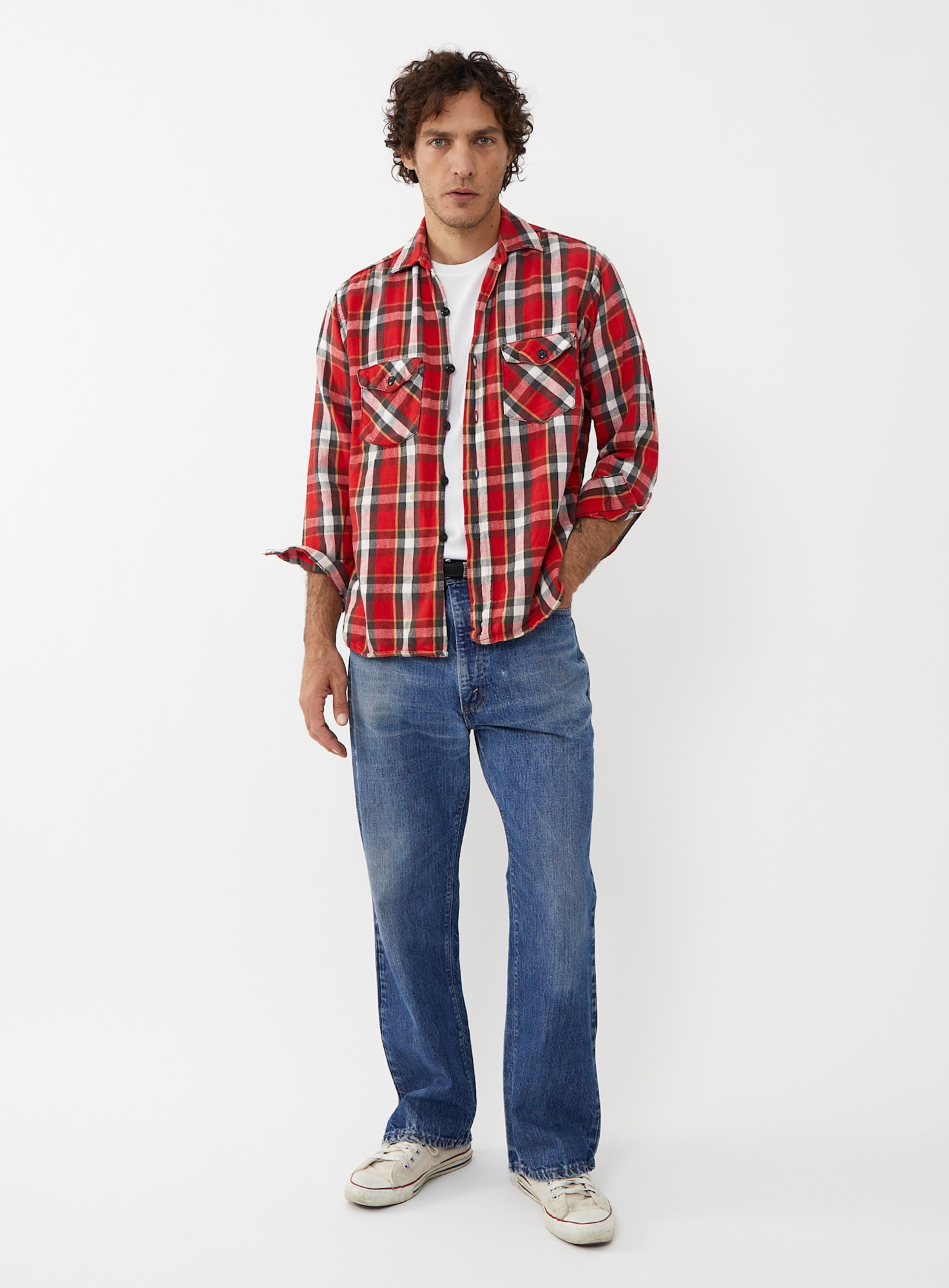 1960s Sanforized Flannel Shirt | Authentic & Vintage | ReSee