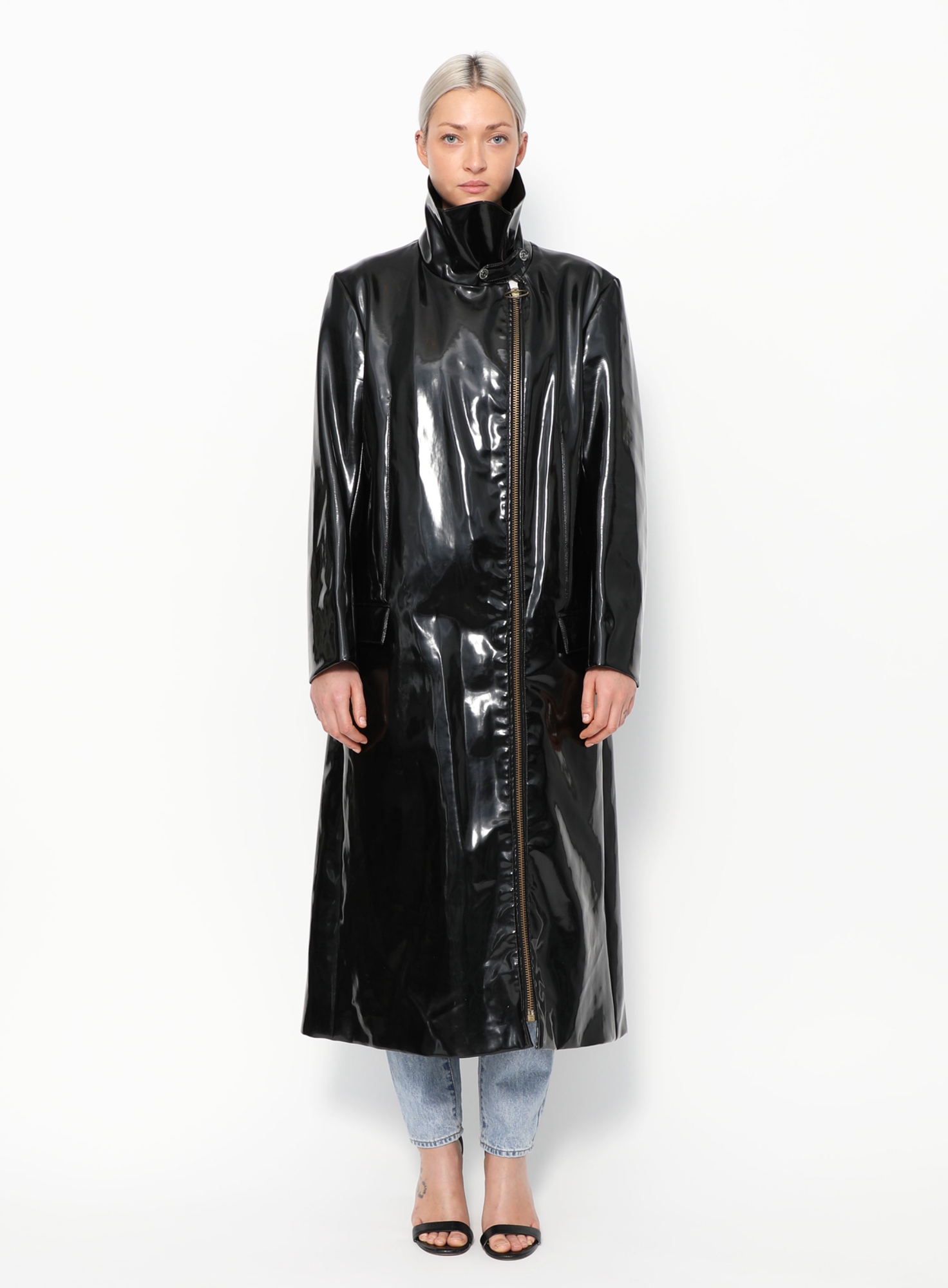 Iconic '70s Vinyl Trench Coat - Pierre Cardin | ReSee