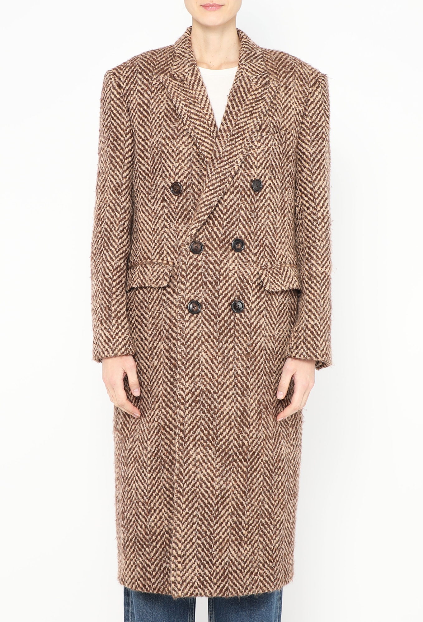 F/W 2021 Herringbone Wool Coat | Authentic & Vintage | ReSee