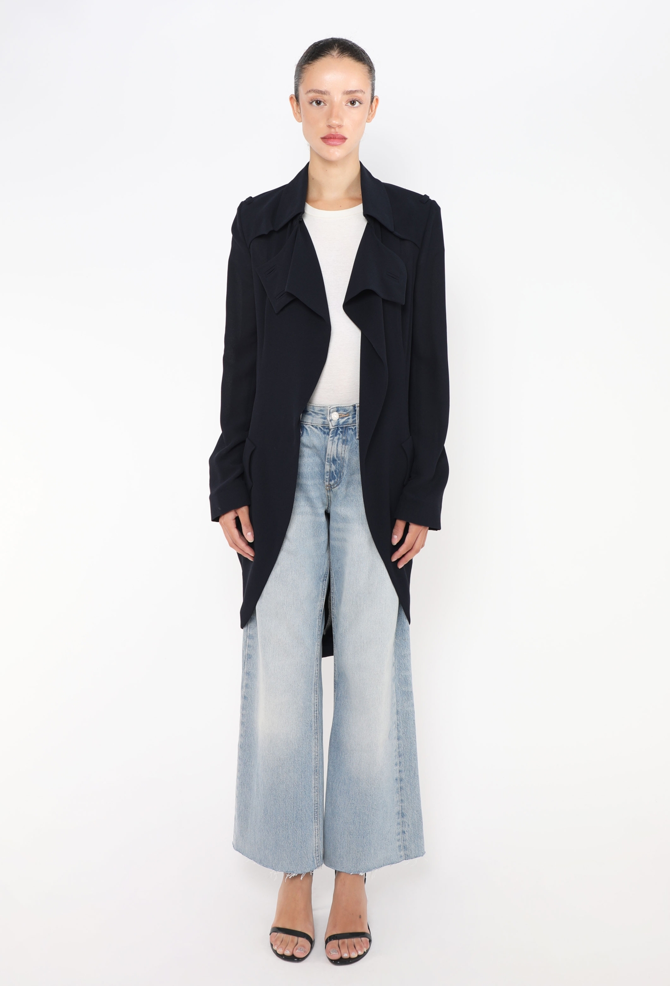 BALENCIAGA ニコラ期 Nicolas coat トレンチコート Balenciaga トレンチコート | ブラック | FARFETCH JP