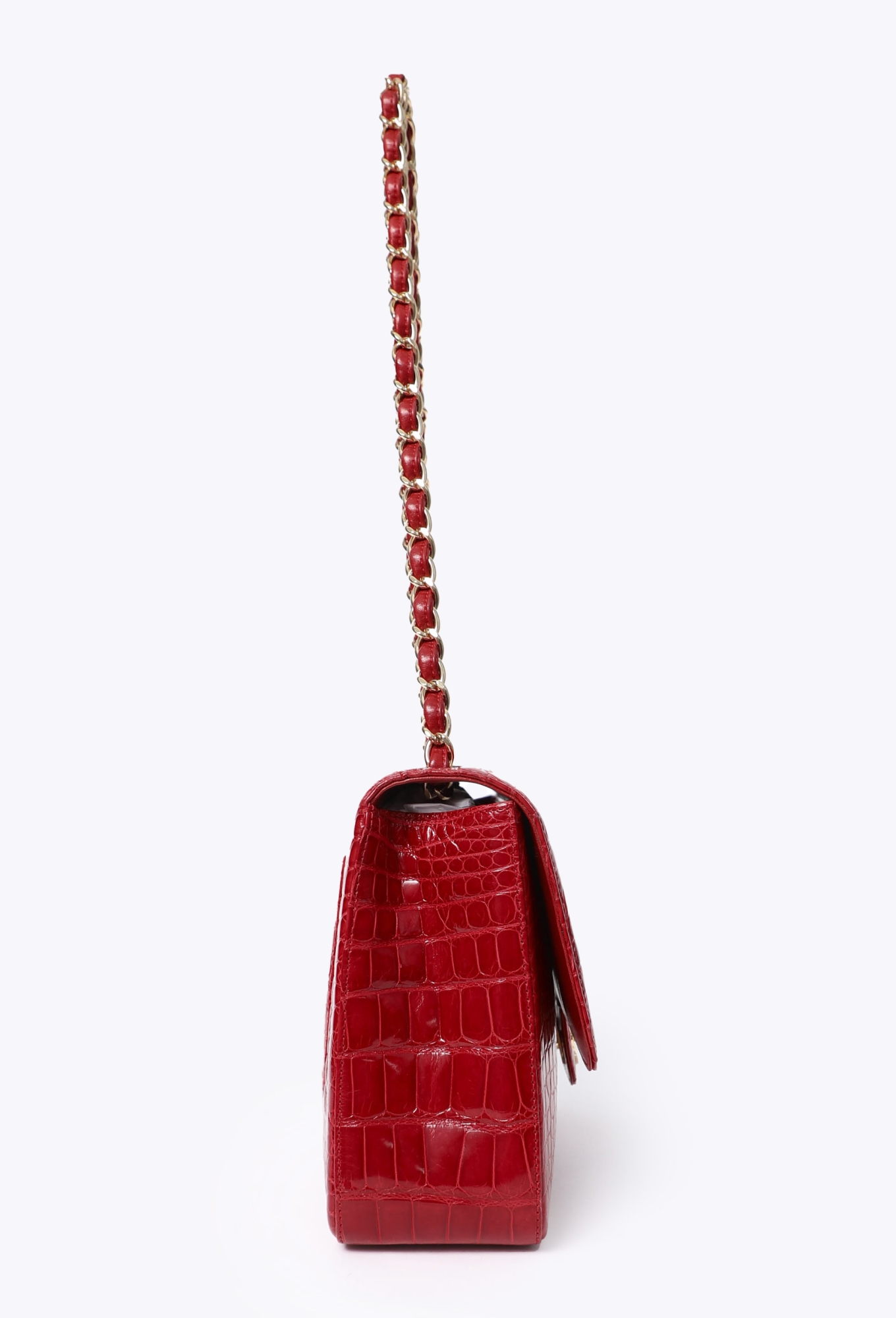 Jumbo Timeless Bag in Red Alligator – Bespoke Order - Chanel | ReSee