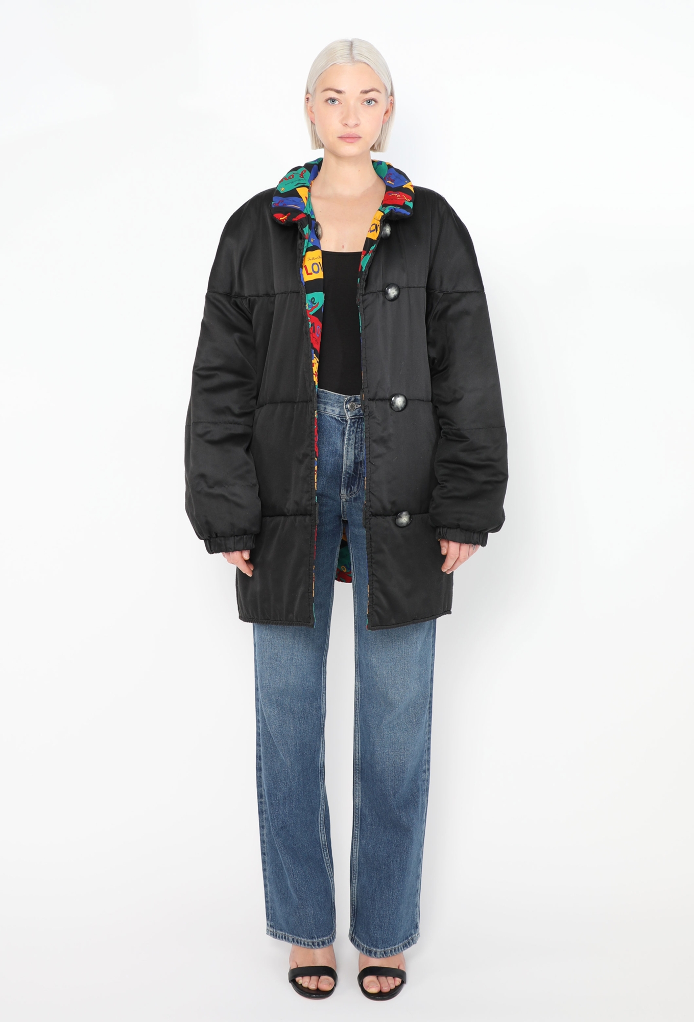 Vintage Reversible Love Puffer Coat | Authentic & Vintage | ReSee