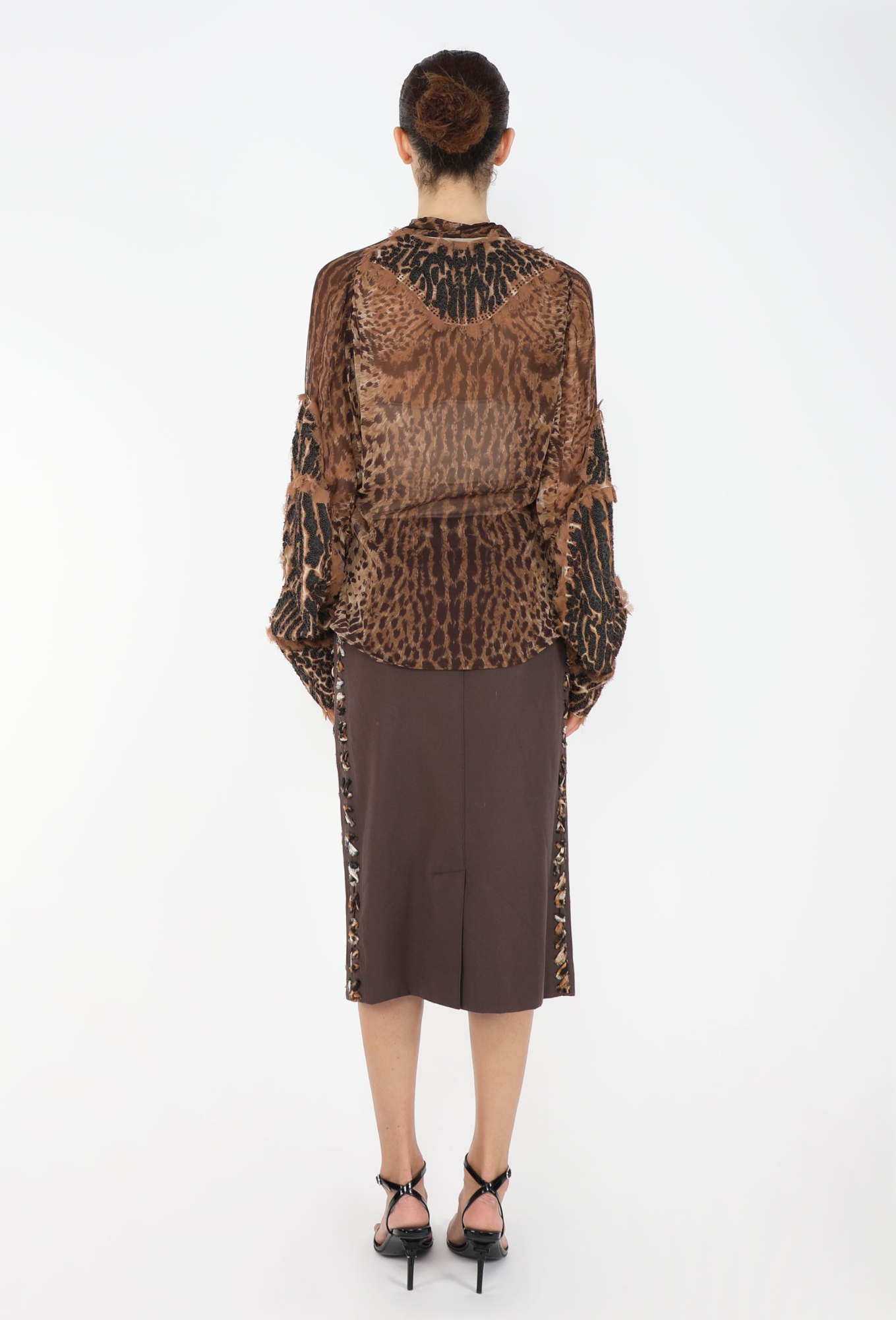 Tom Ford S/S 2002 Leopard Lavallière Ensemble - Saint Laurent | ReSee