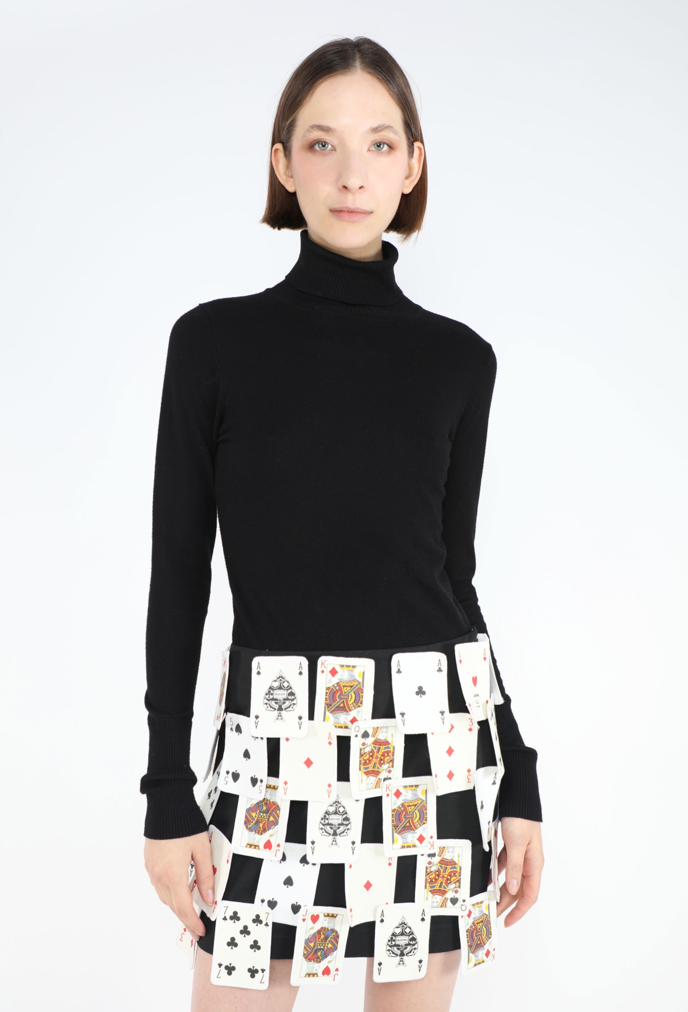 MOSCHINO　モスキーノ プリントスカート vintage X4582 Moschino 1995 Playing Cards Skirt - Exquisite Vintage | ReSee