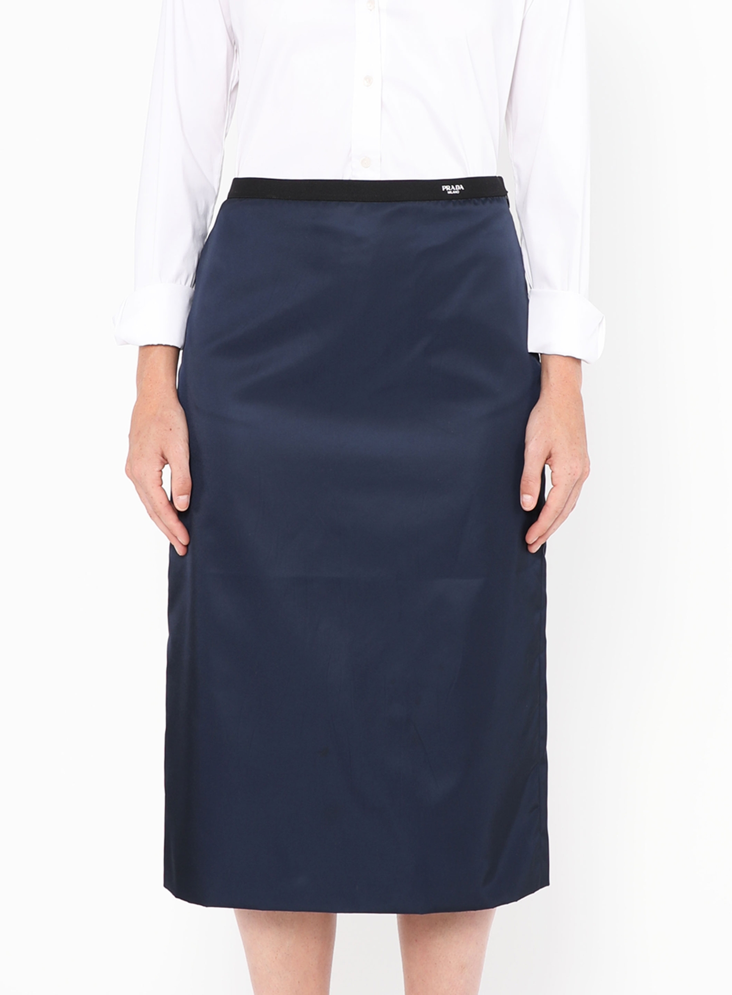 2022 Nylon Logo Embossed Skirt | Authentic & Vintage | ReSee