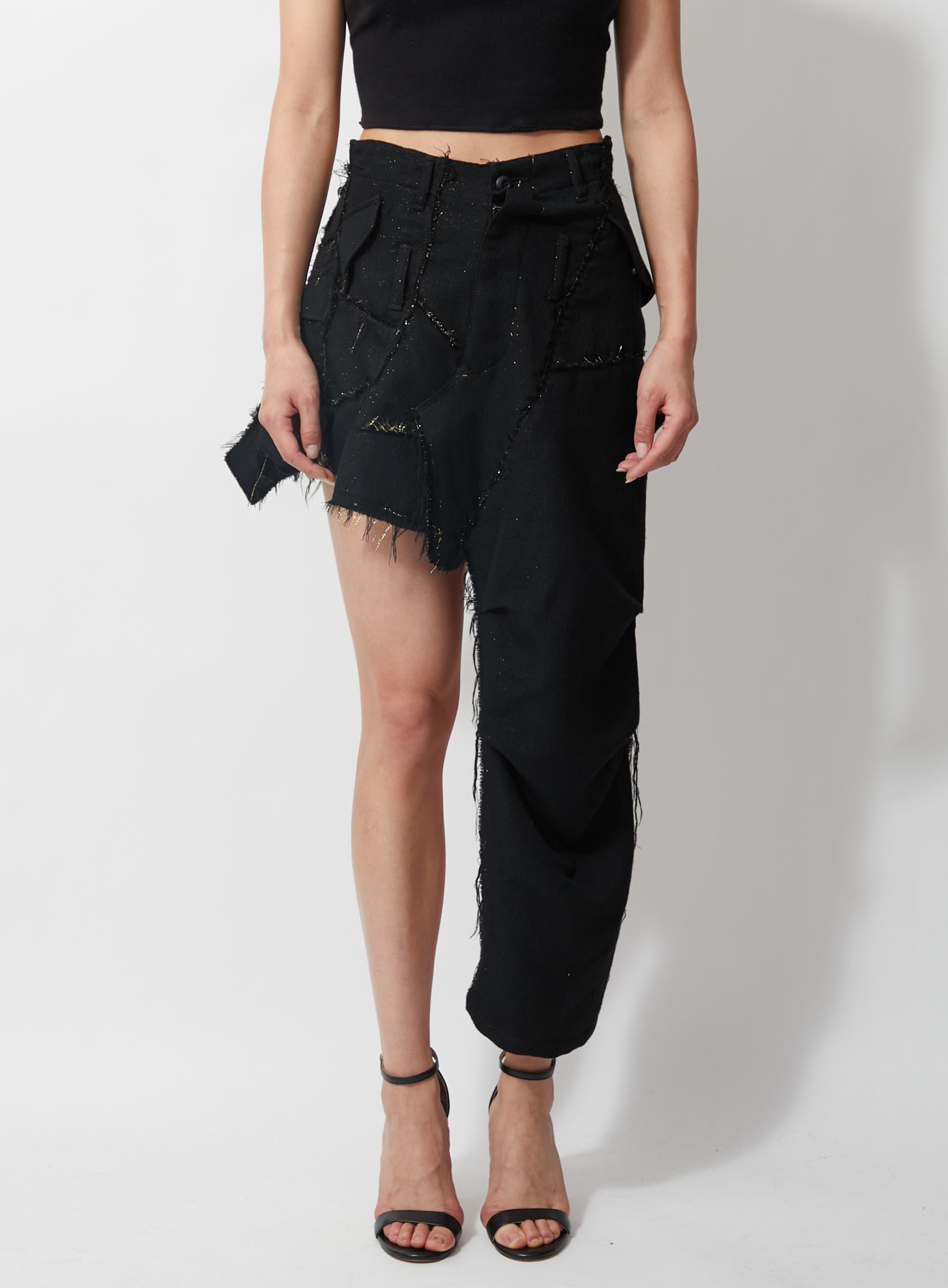 Iconic 2006 Deconstructed Metallic Skirt | Authentic & Vintage | ReSee