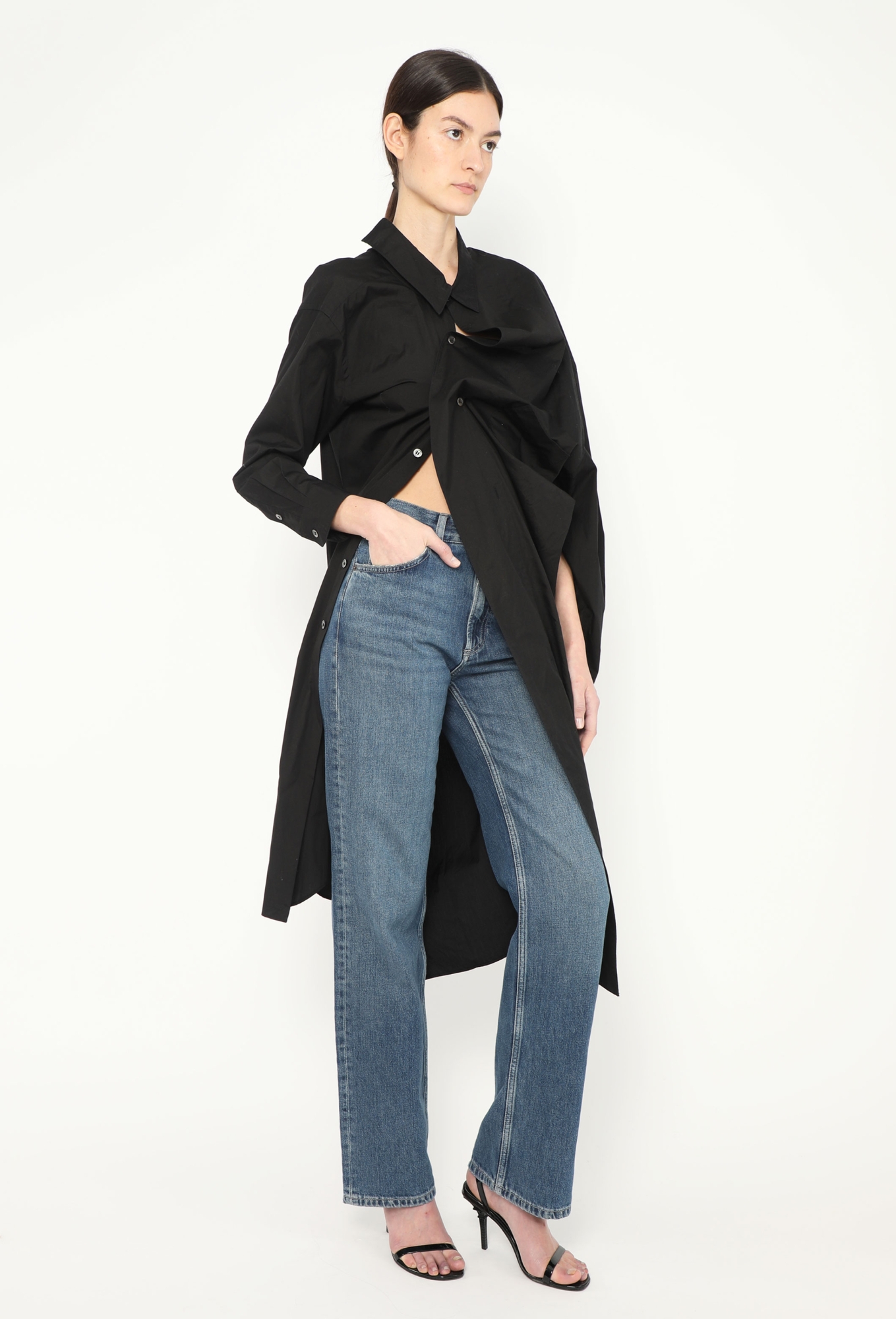 white christmas dresses JUNYA WATANABE SS 2019 DENIM RECONSTRUCTED PATCHWORK DRESS – THE 543 main image 0