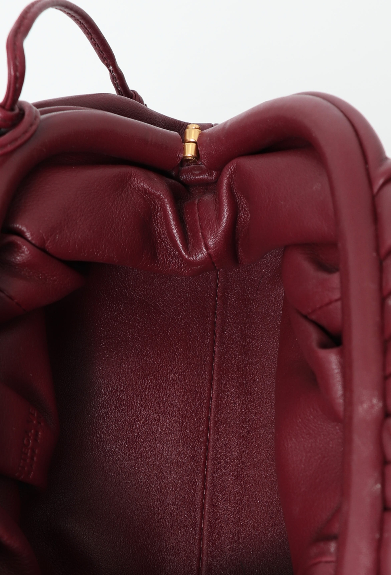 Bottega veneta ミニ ポーチ(ダークレッド) Bottega Veneta Pouch Mini Calf Burgundy | SACLÀB