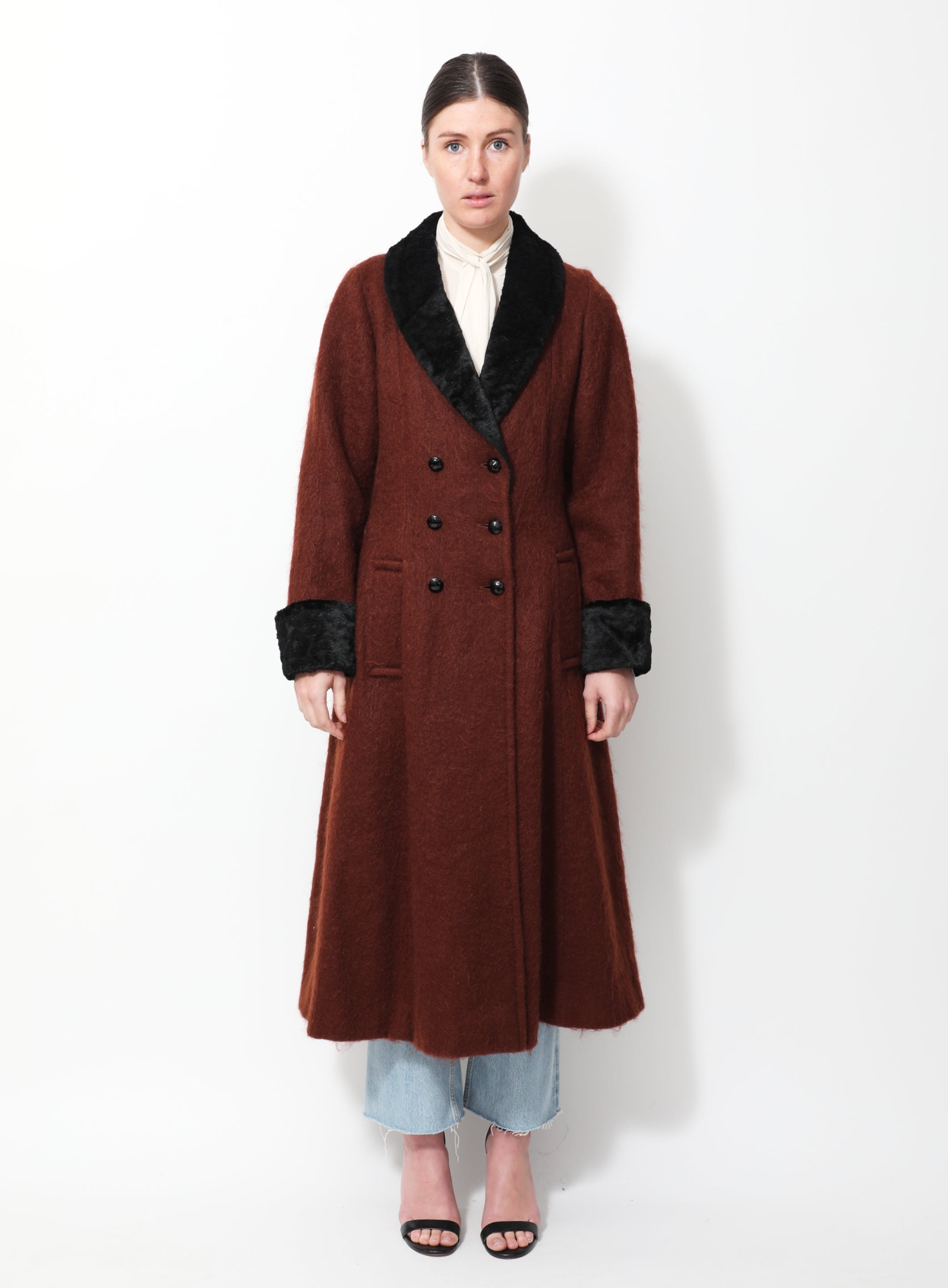 Vintage Mohair Velvet Trim Coat | Authentic & Vintage | ReSee