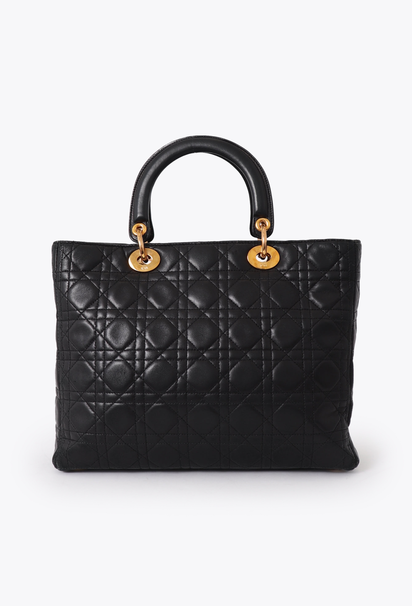 Black Cannage Large Lady Dior - Dior | Authentic & Vintage | ReSee