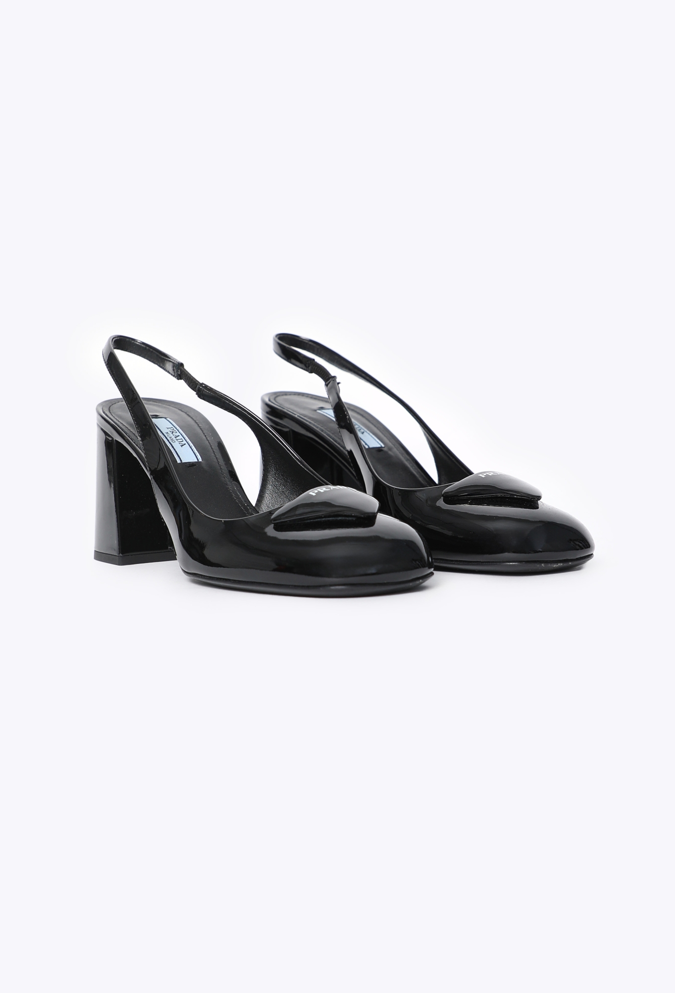 Logo Slingback Patent Heels, 2021 - Prada | ReSee