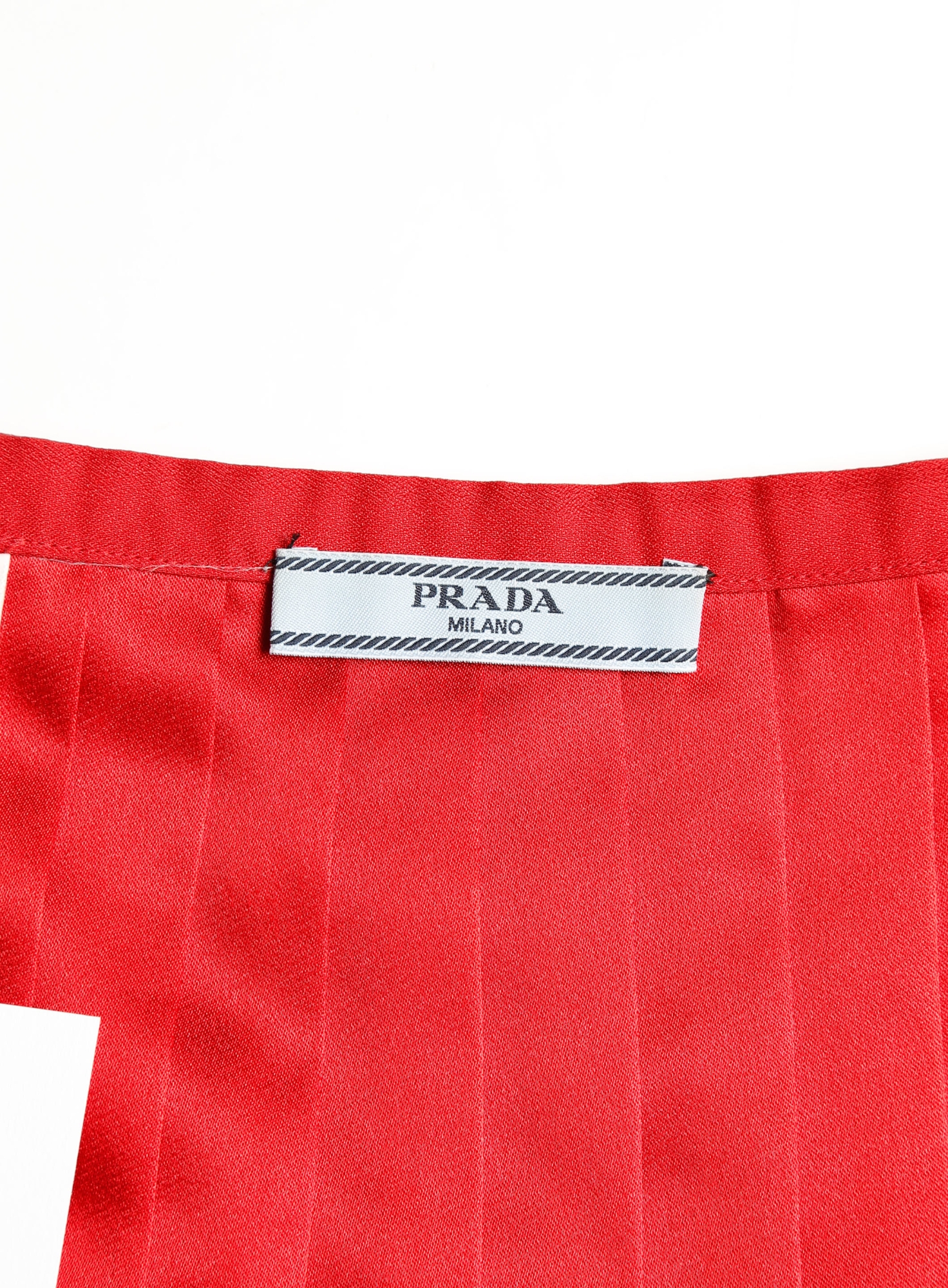 Prada by Miuccia Prada Pleated Crêpe Skirt | ReSee