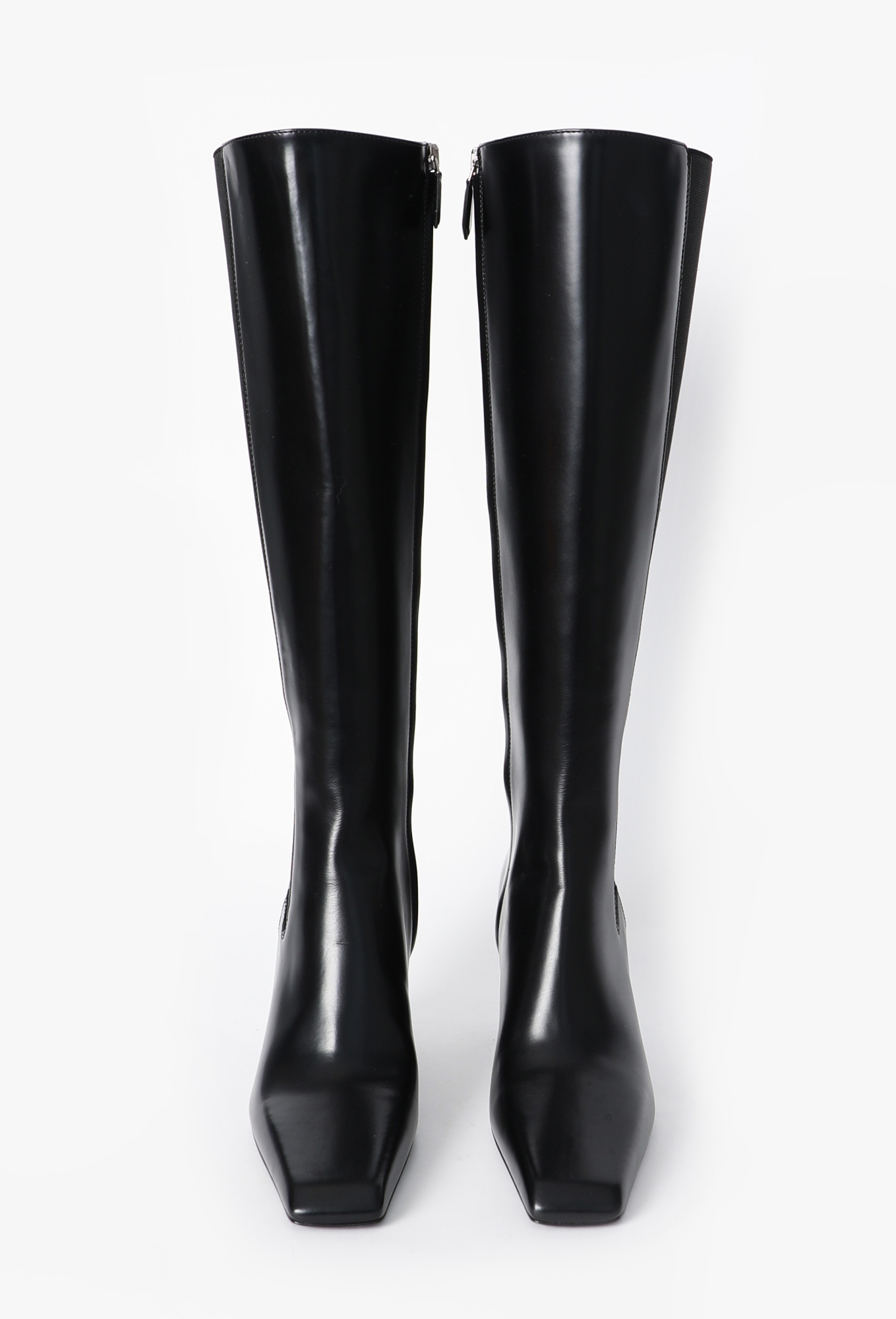 F/W 2022 Leather Knee-High Boots - Prada | ReSee