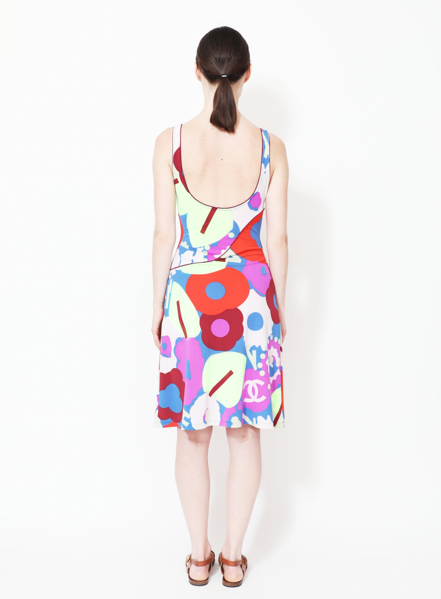 S/S 2000 Floral Print 'CC' Dress | Authentic & Vintage | ReSee