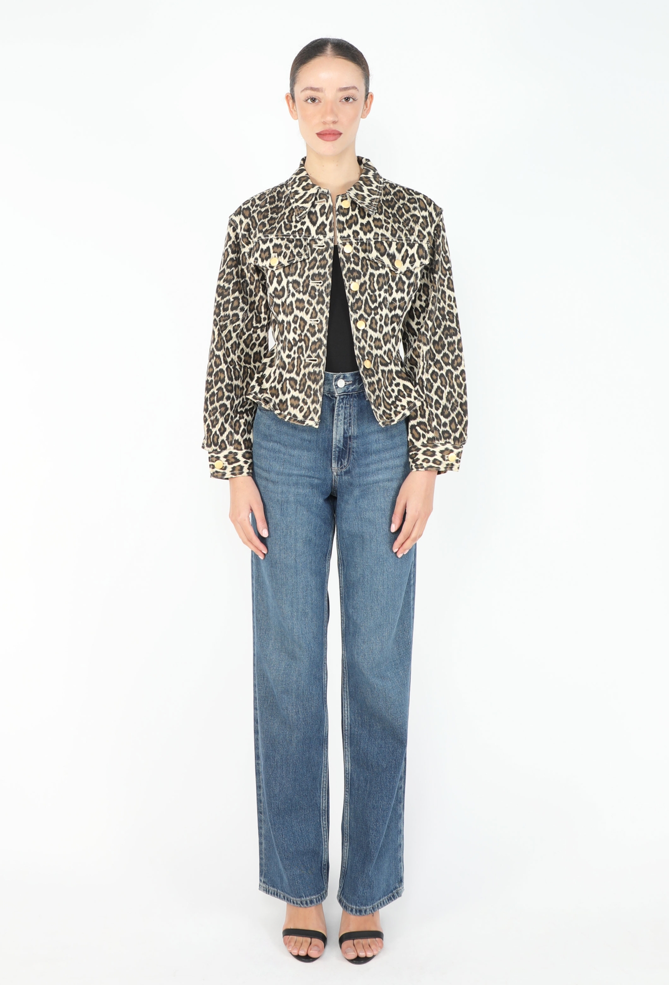 Junior 1989 Leopard Denim Jacket - Jean Paul Gaultier | ReSee
