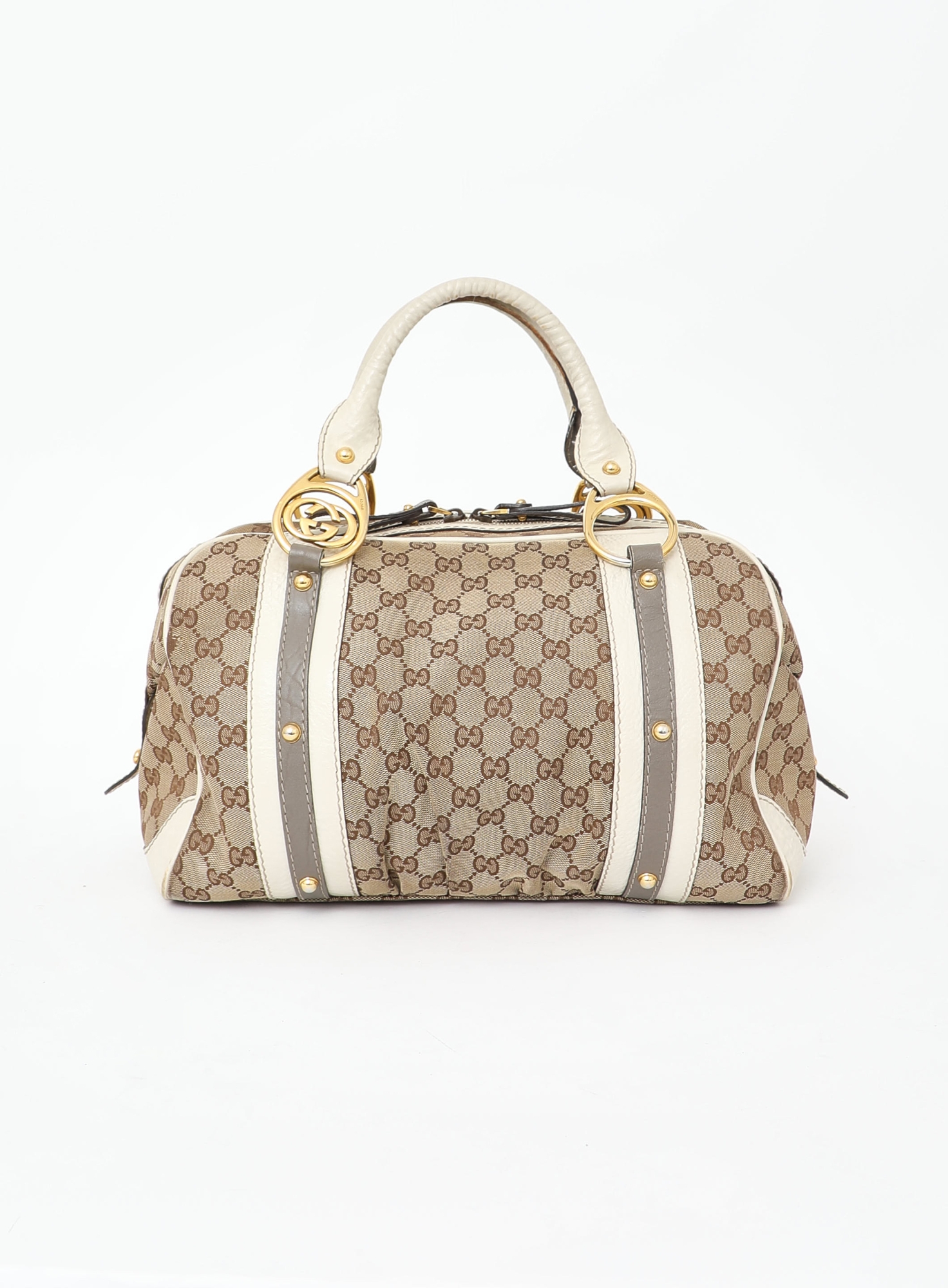 Interlocking Medium Boston Bag | Authentic & Vintage | ReSee